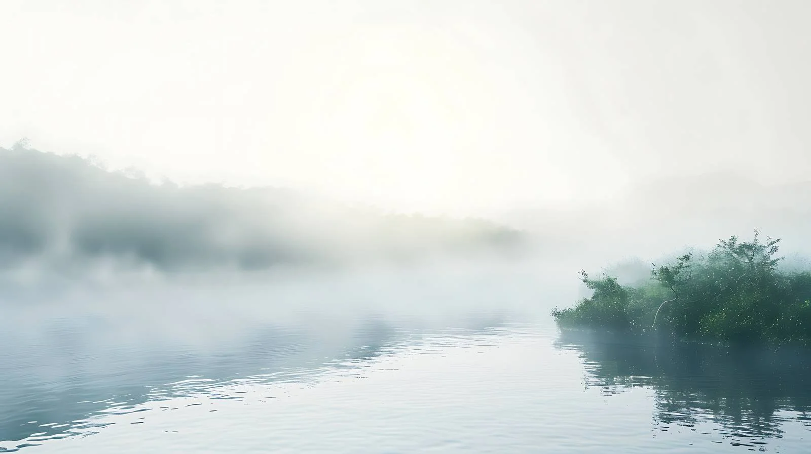 Tranquil River in Morning Mist — free download from Dotvec