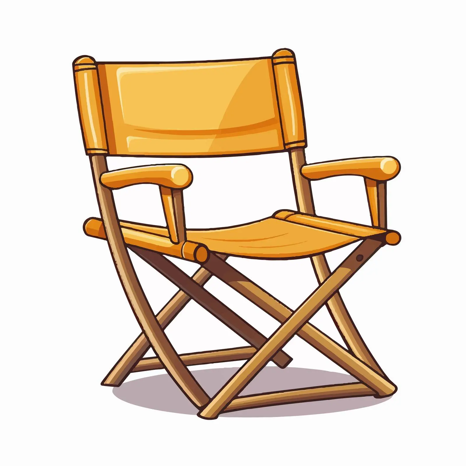 Folding Chair Vector Illustration on White Background — free download from Dotvec