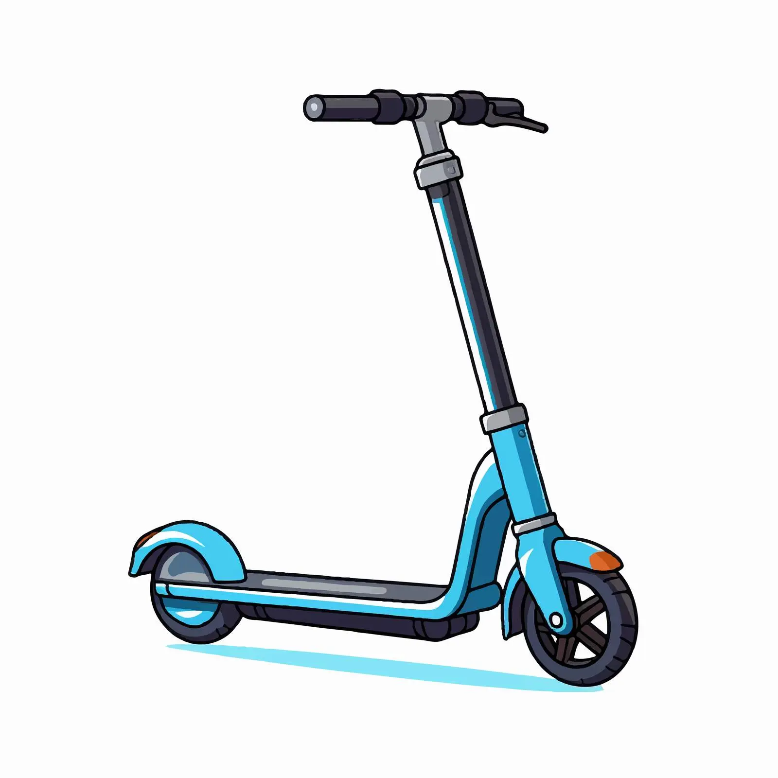 Cartoon Folding Scooter Vector Illustration – free recreational image from Dotvec