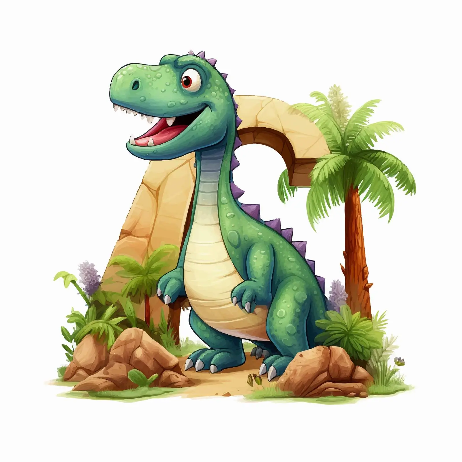 Dinosaur Font Design for English Alphabets – free entertaining visuals image from Dotvec