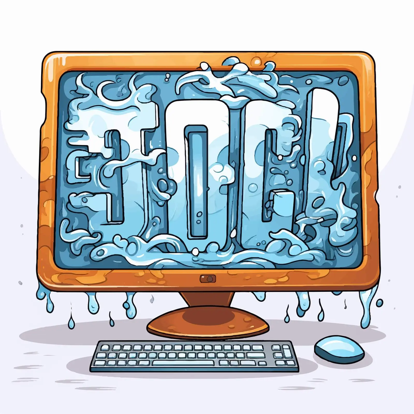 Font Design Illustration for Computer Screen — free download from Dotvec