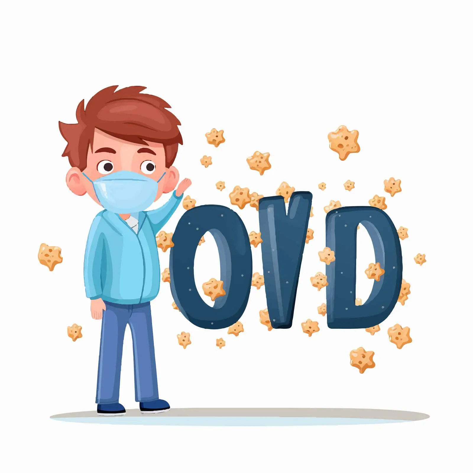 COVID-19 Font Design with Doctor Illustration — free download from Dotvec