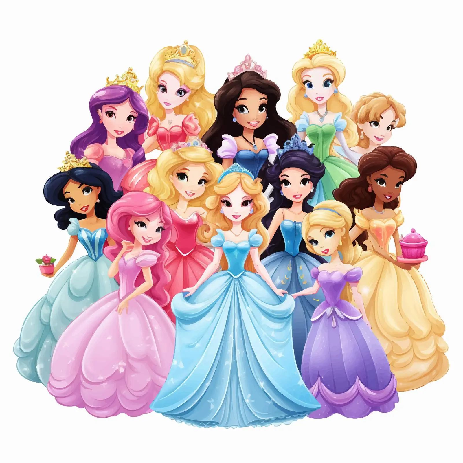 Fairy Princess Font Design with Vectors – free whimsical characters image from Dotvec