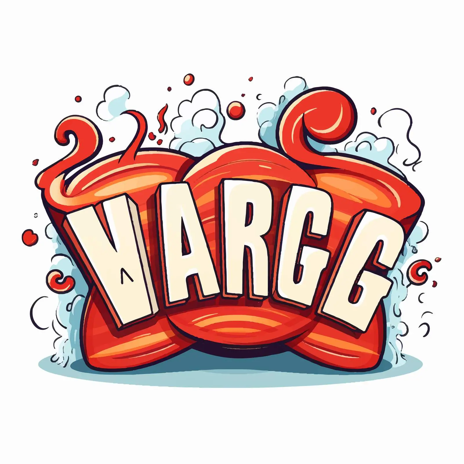 Warning Illustration - Vector Font Design — free download from Dotvec