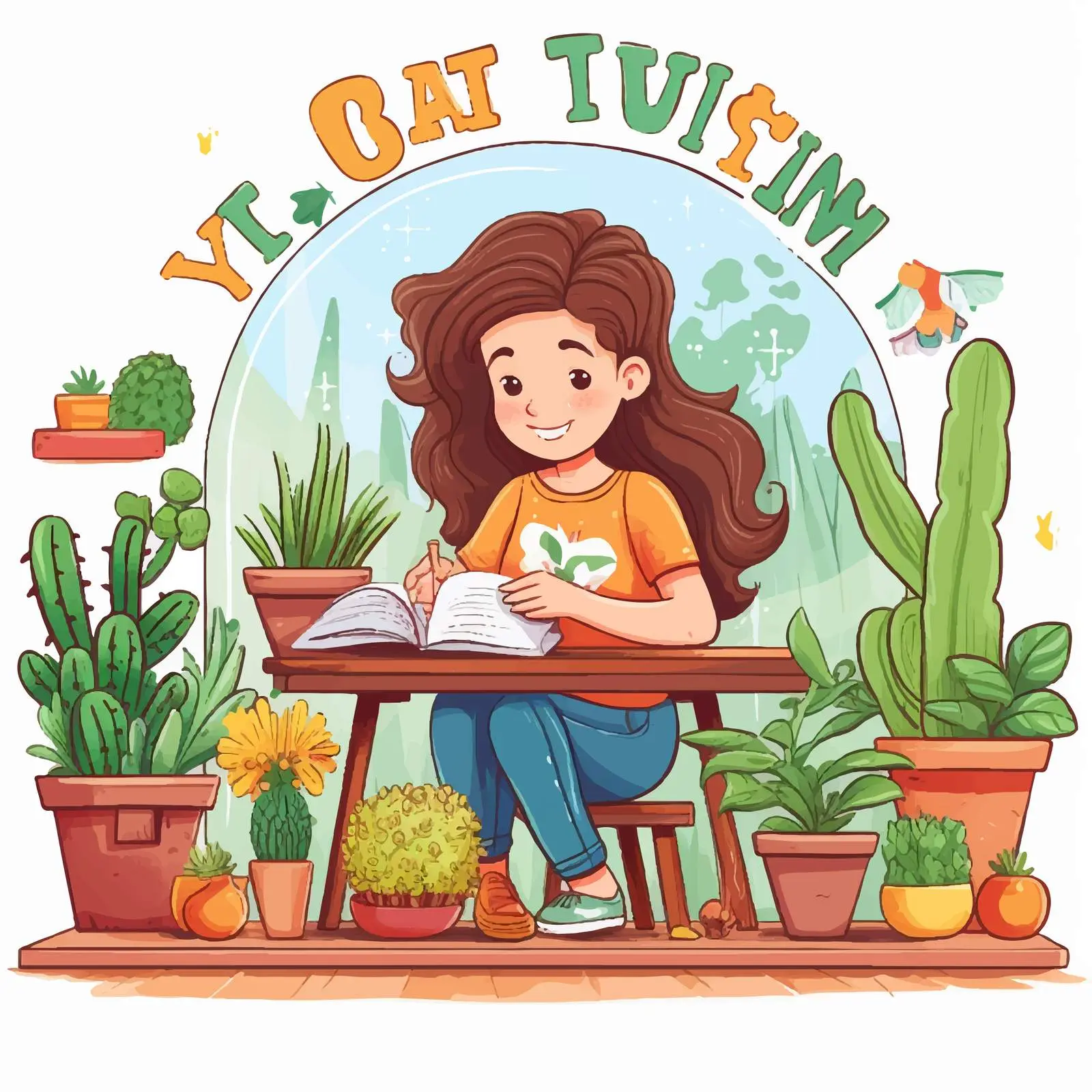 Stay at Home Gardening Inspiration Illustration — free download from Dotvec