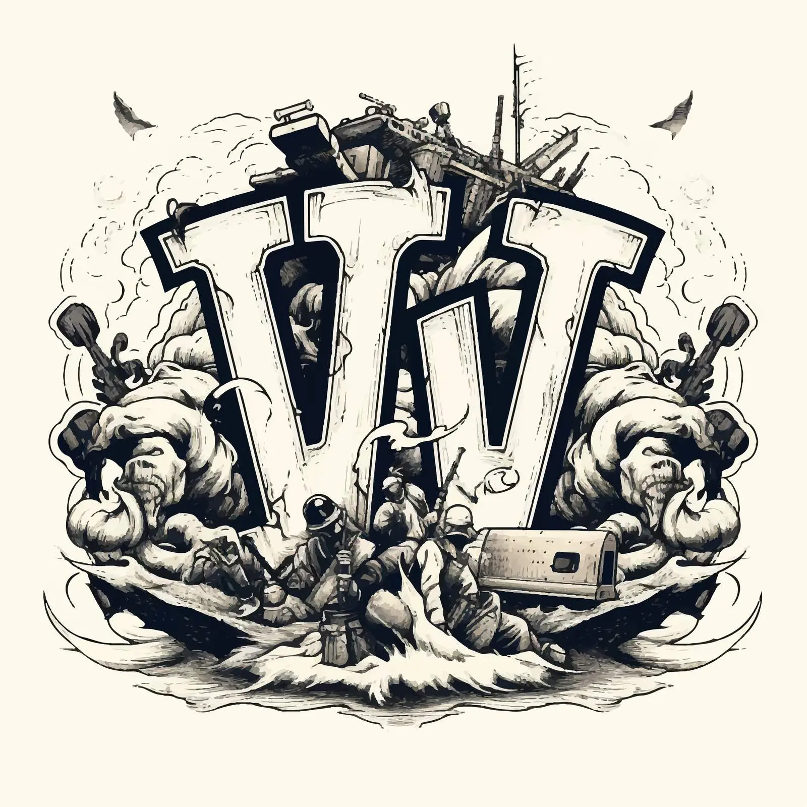 World War 3 Typography Design Vector Illustration — free download from Dotvec