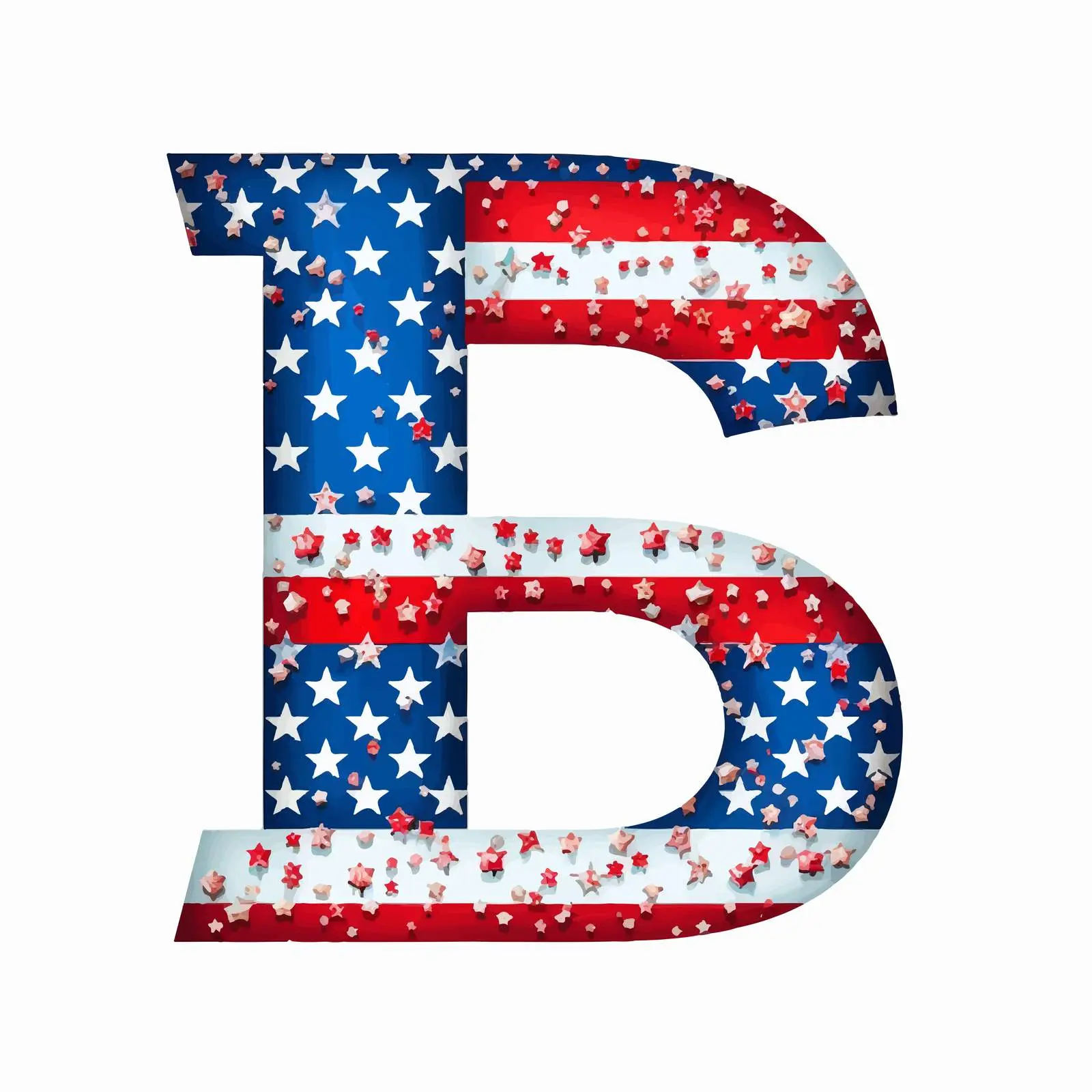 USA Flag Vector Illustration with Stars and Stripes – free holiday graphics image from Dotvec