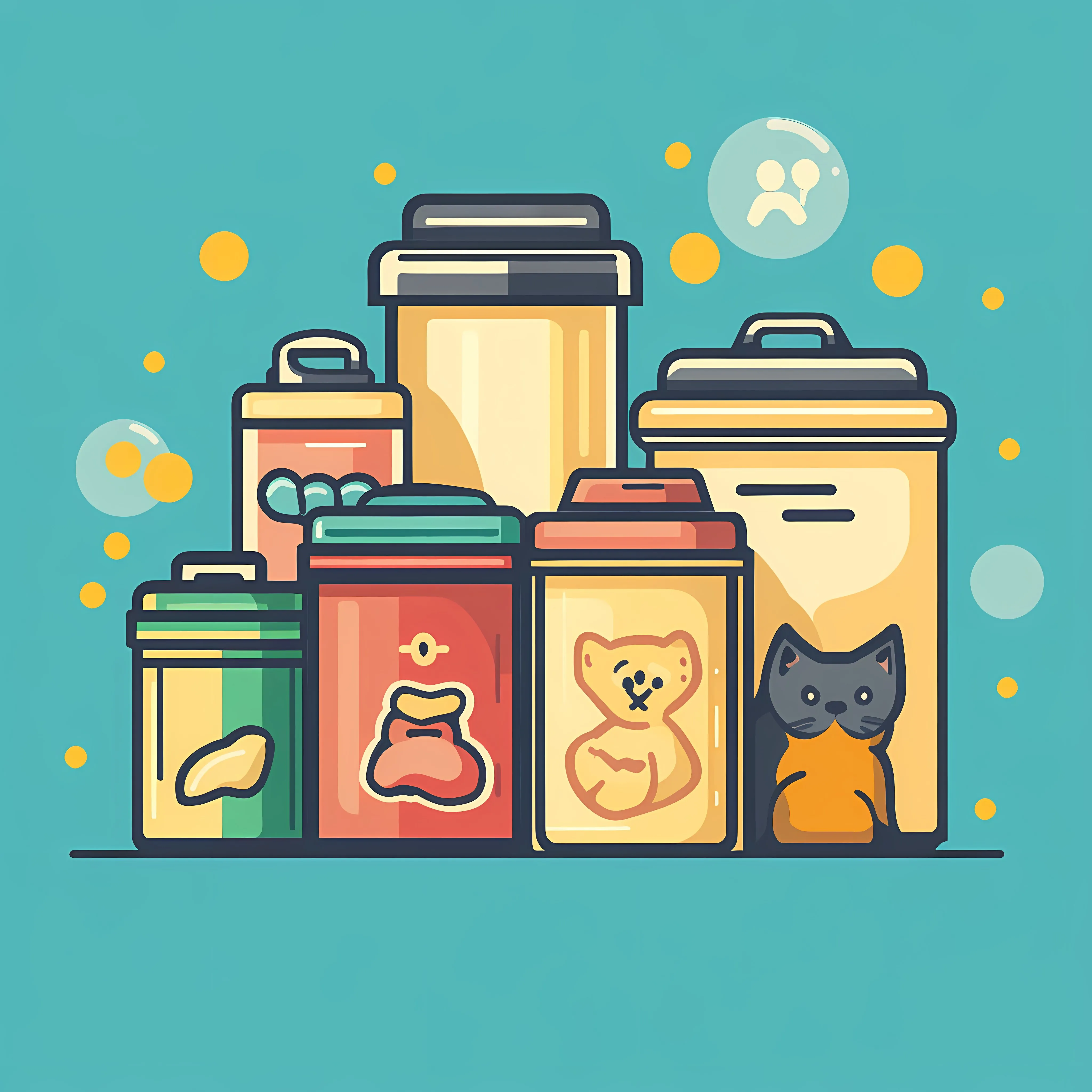 Canned Pet Food Veterinary Product Illustration – free veterinary illustration image from Dotvec