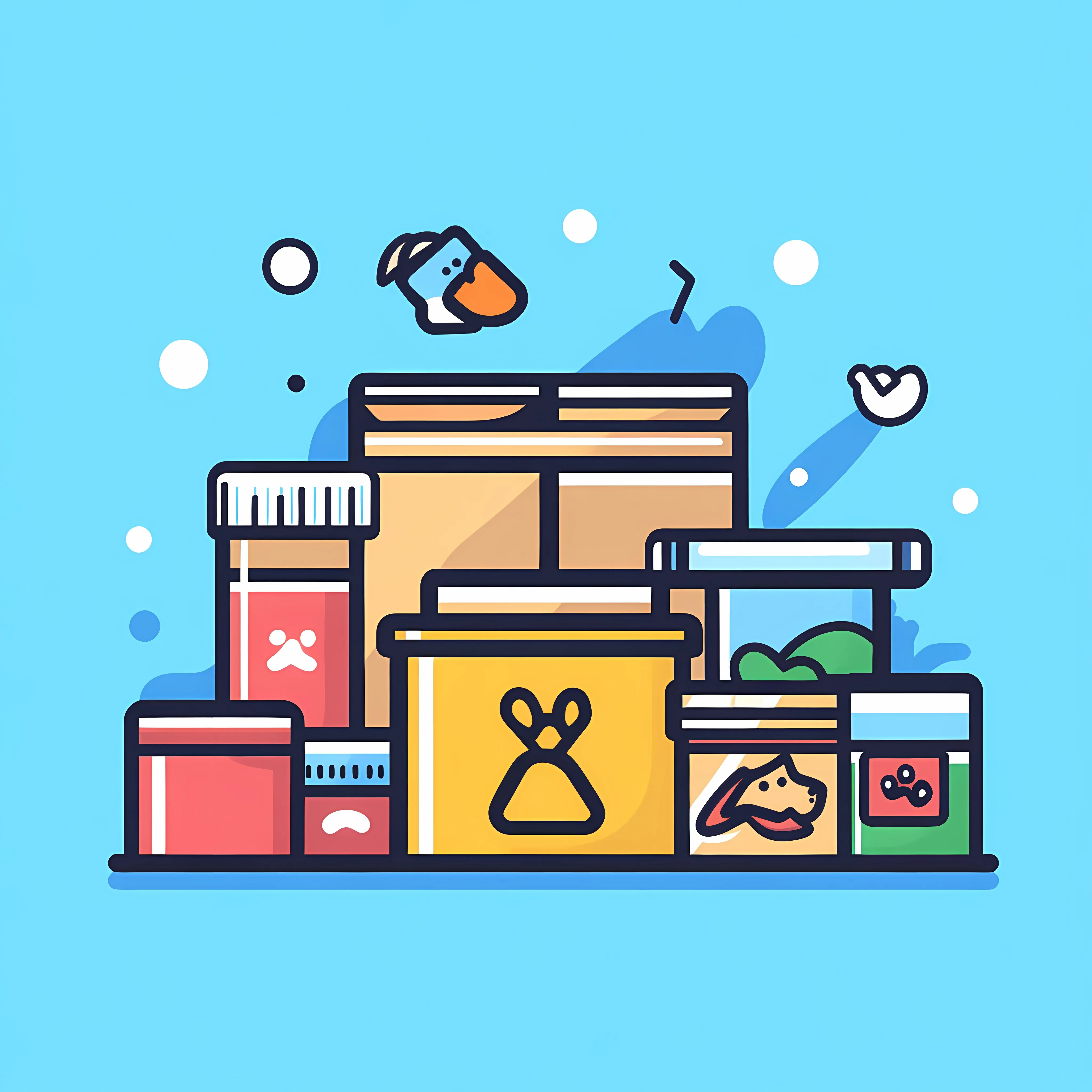 Veterinary Product Food Pack for Pets — free download from Dotvec