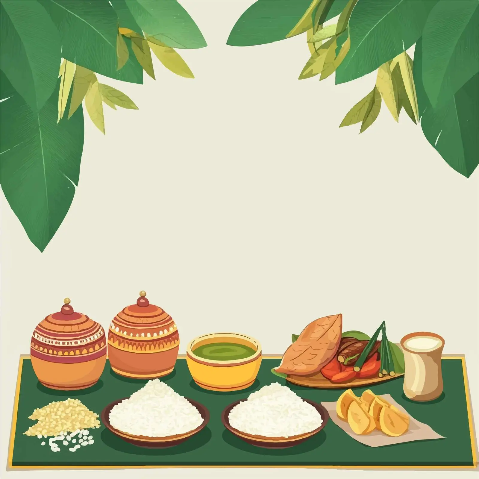 Onam Festival Flat Vector Illustration — free download from Dotvec