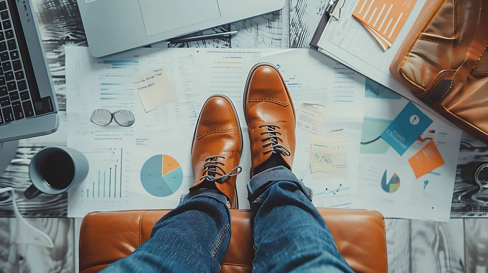 Young Businessman Working from Home — free download from Dotvec