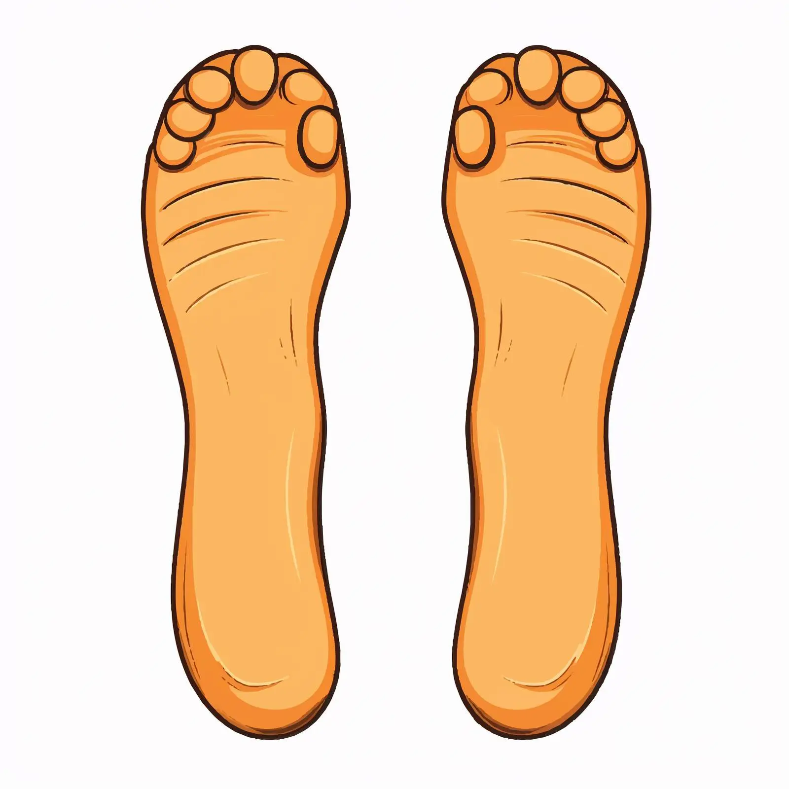 Top View Foot Vector Illustration on White Background — free download from Dotvec