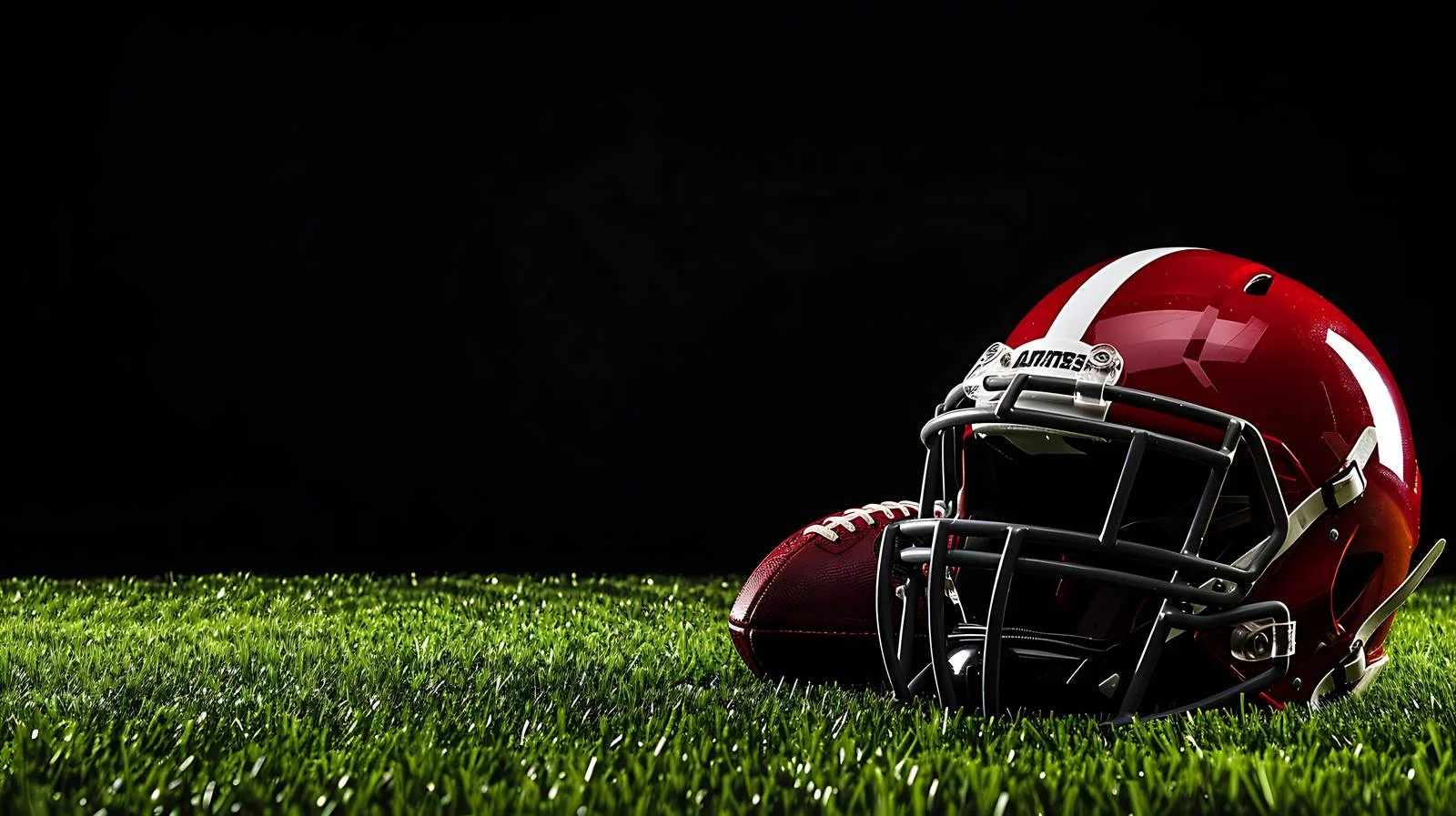 Sporting equipment on turf under dim lighting — free download from Dotvec