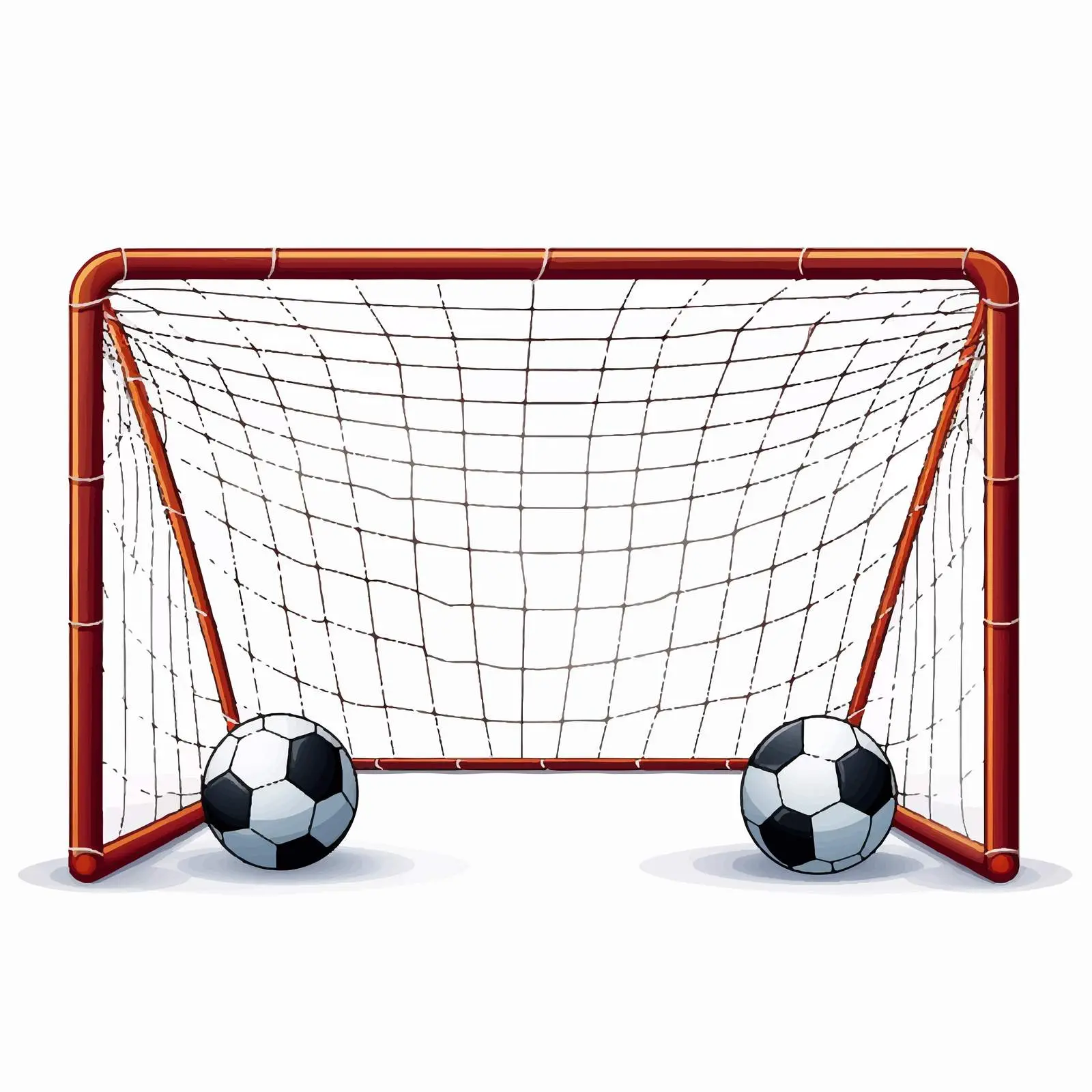 Football Goal Vector Illustration on White Background — free download from Dotvec