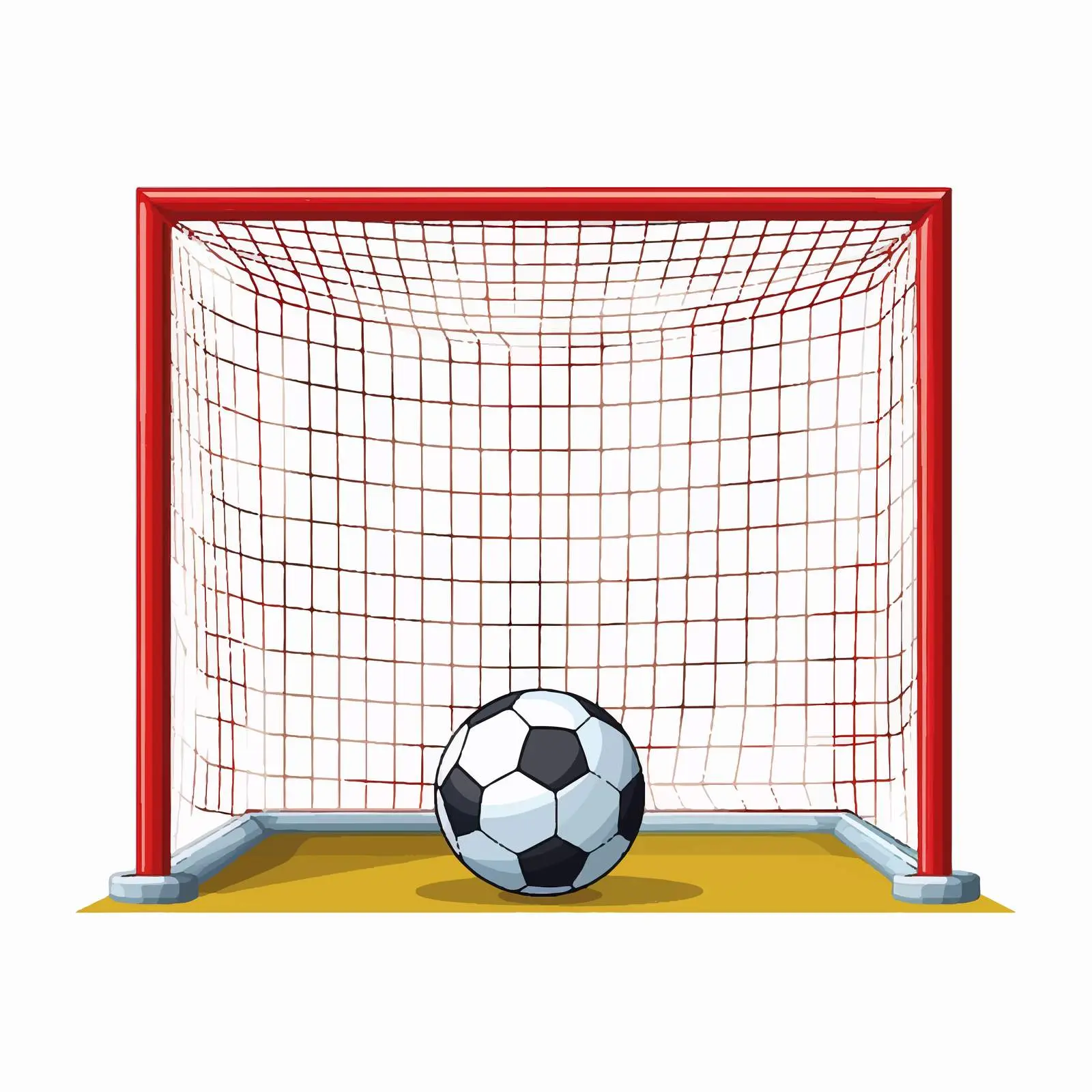 Football Goal Vector Illustration on White Background — free download from Dotvec