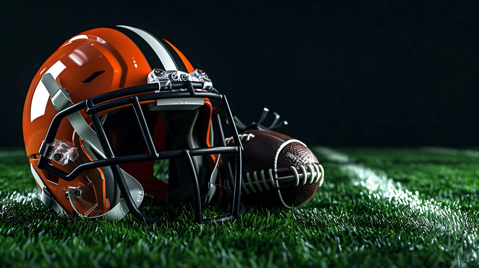 Football Gear on Grass Field — free download from Dotvec