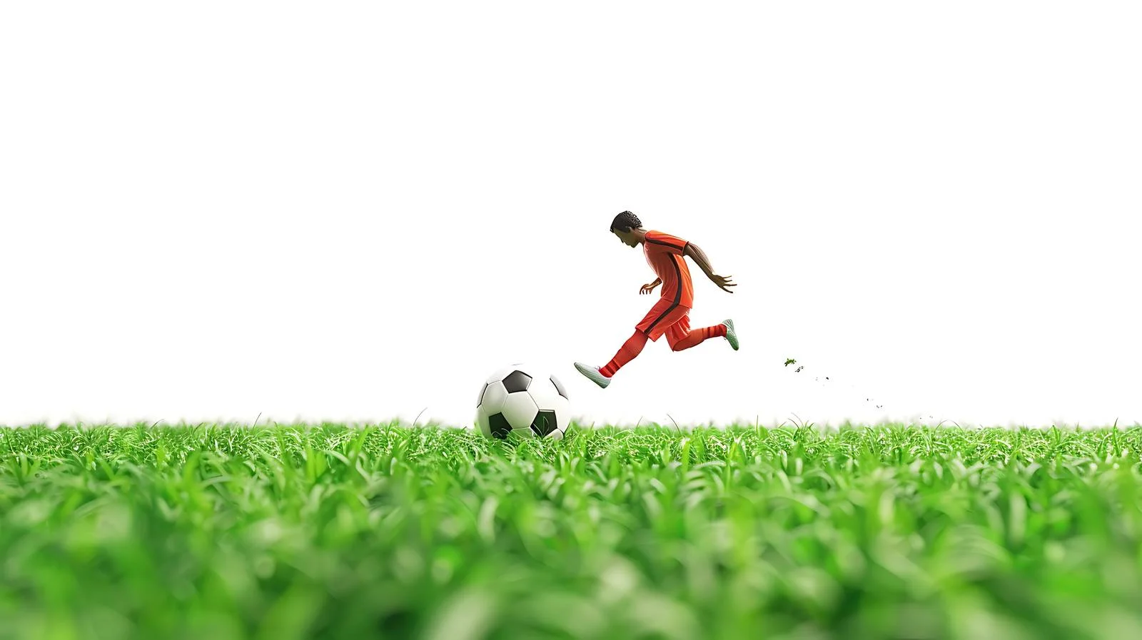 Football Player Shooting on Field — free download from Dotvec