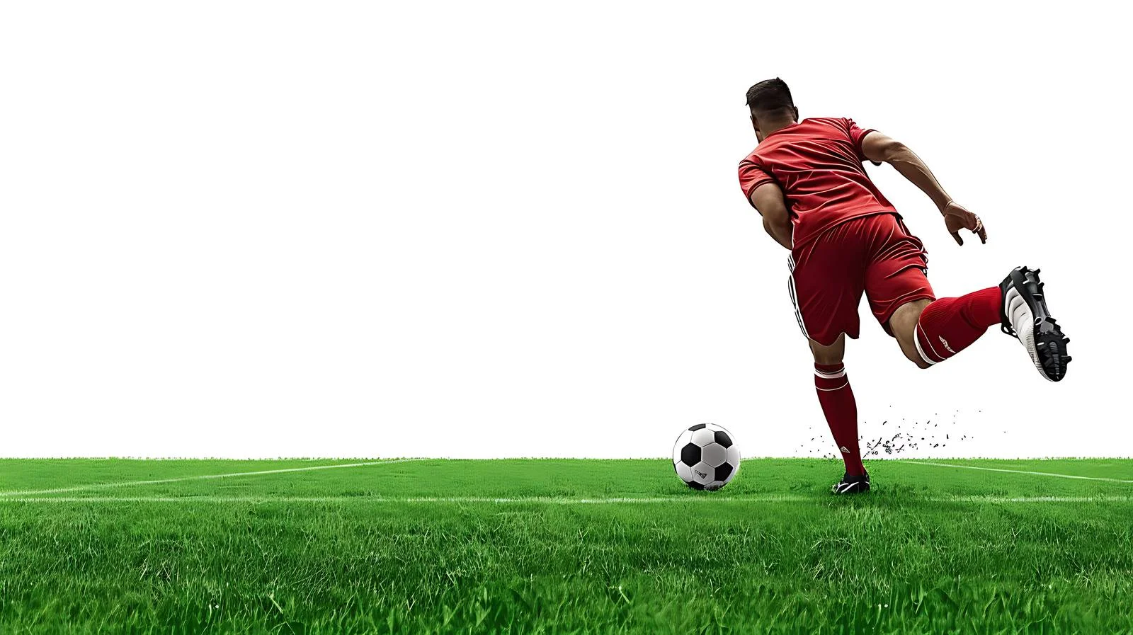 Football Player Shooting on Field — free download from Dotvec