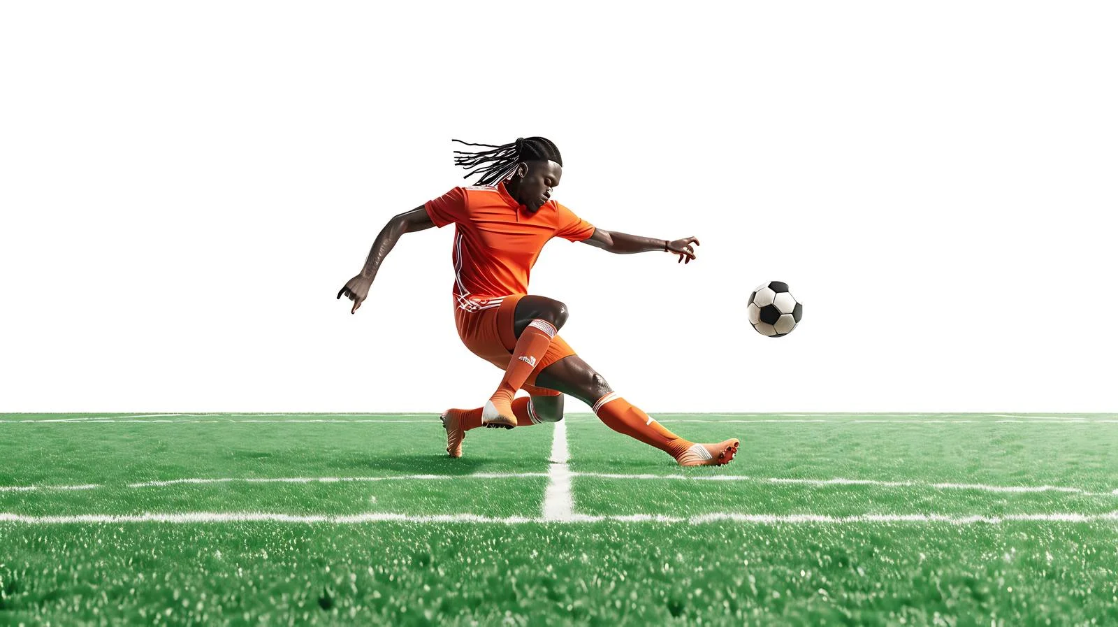 Football Player Shooting on Field — free download from Dotvec