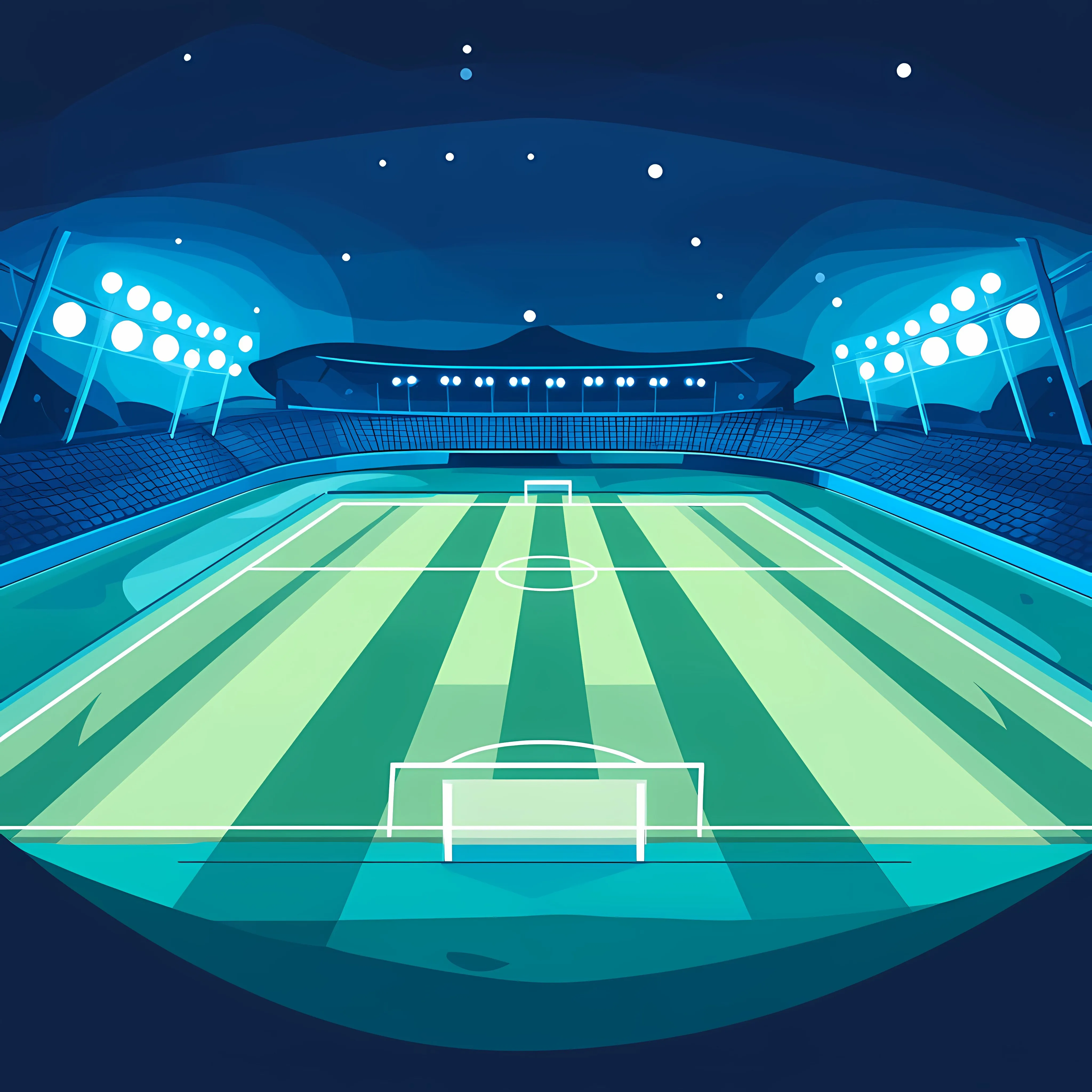 Football Stadium with Lights for Soccer Game — free download from Dotvec