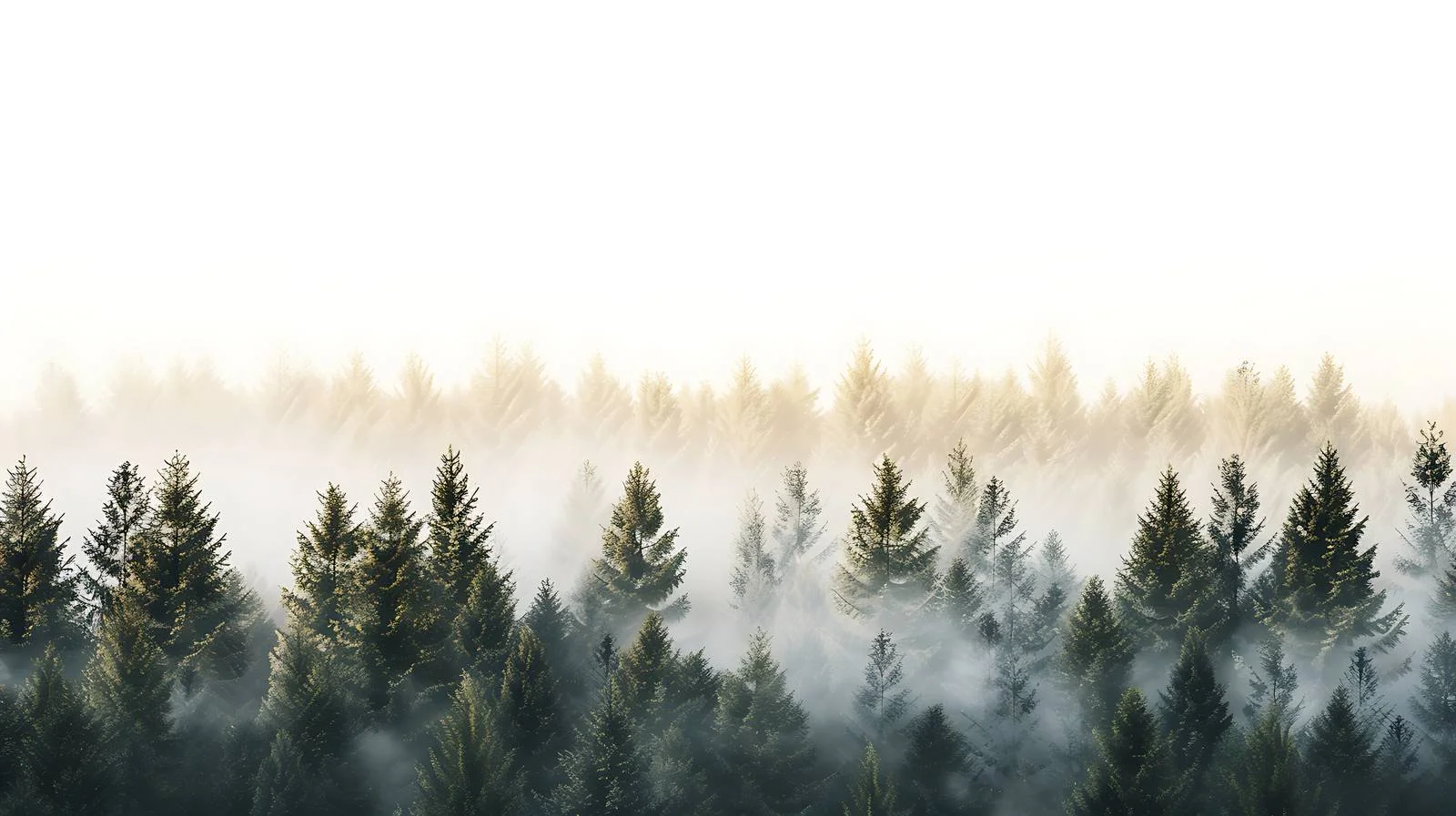 Morning Forest Scene on White Background — free download from Dotvec