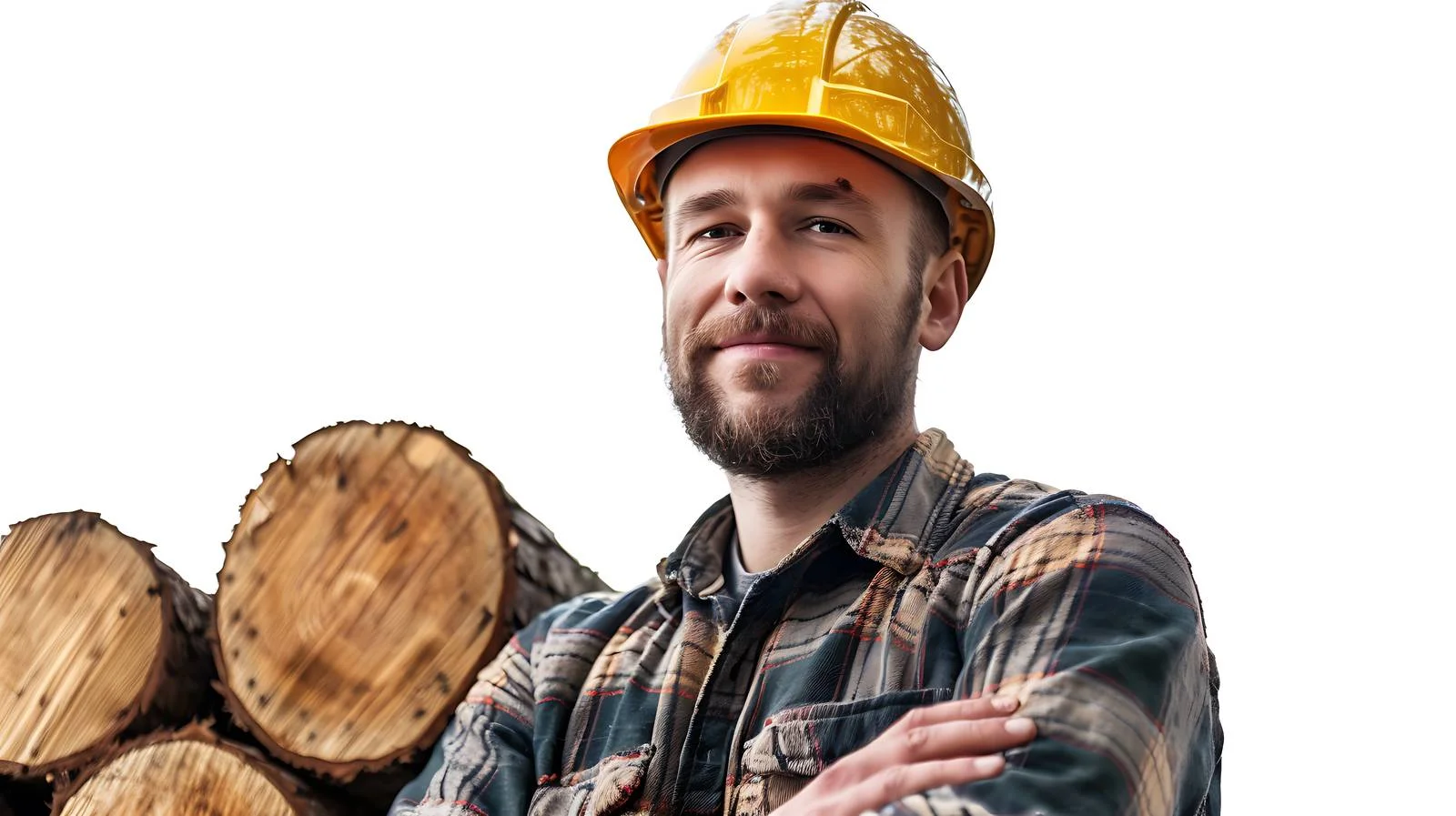Professional Forestry Engineer, White Background Portrait — free download from Dotvec
