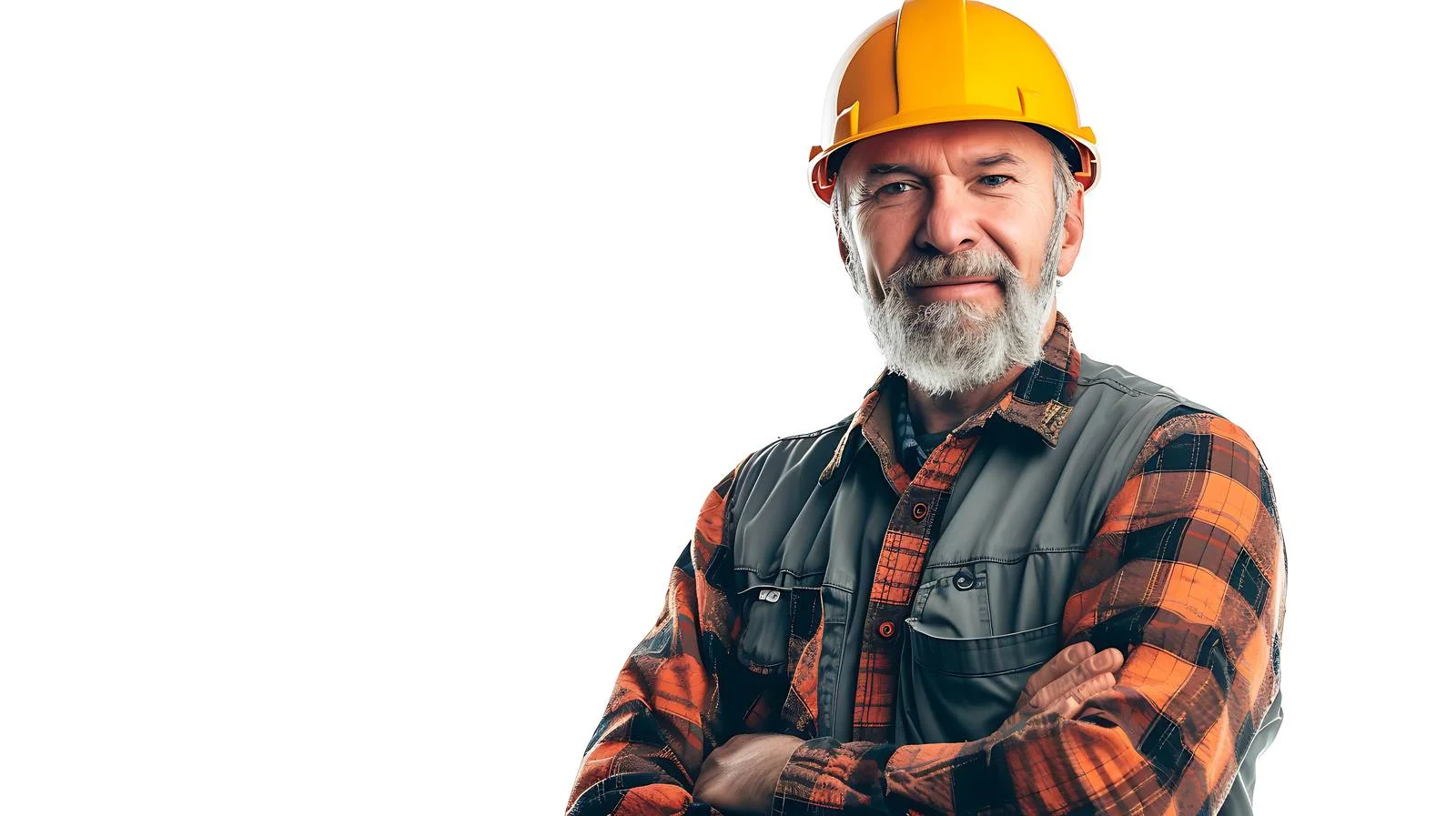 Professional Forestry Engineer Isolated Portrait — free download from Dotvec