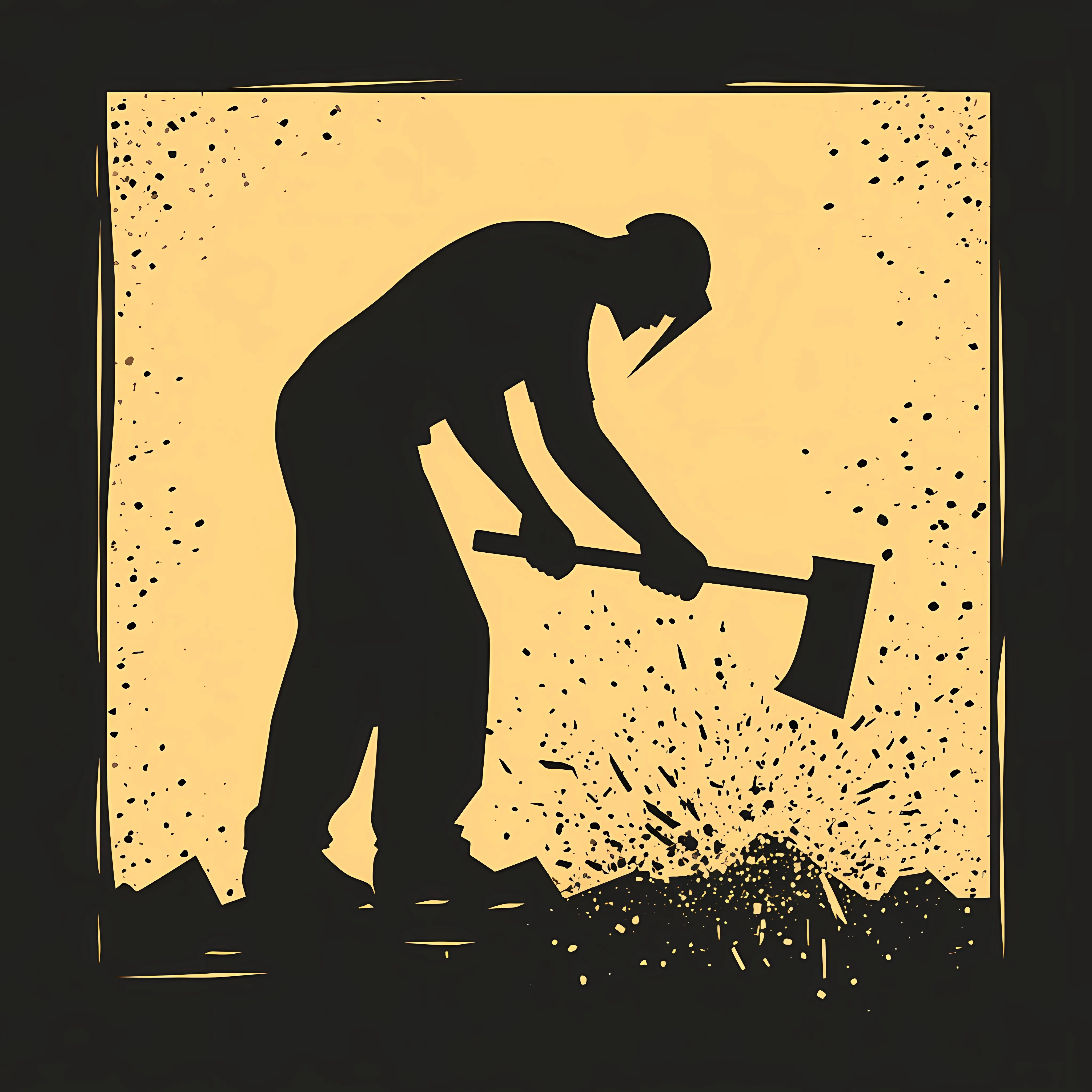 Forge Vector Silhouette Illustration Art — free download from Dotvec