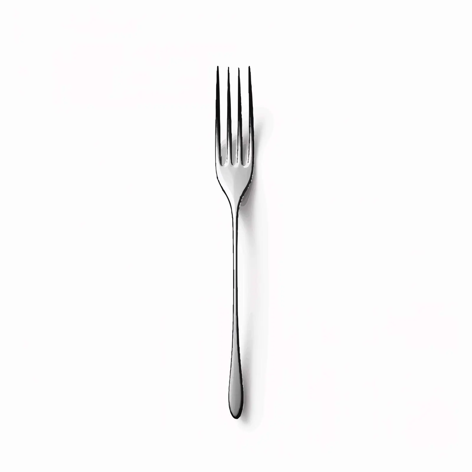 Fork Line Vector Illustration on White Background – free culinary tool image from Dotvec