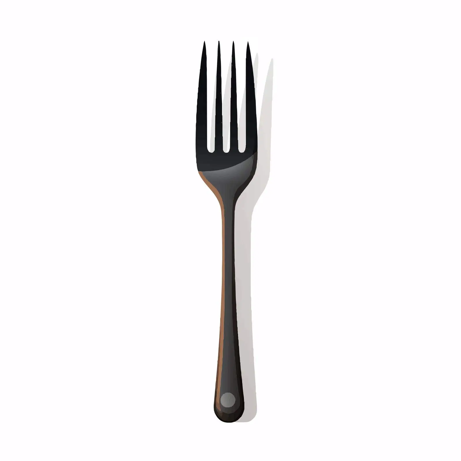 Top View Fork Vector Illustration on White Background – free course image from Dotvec