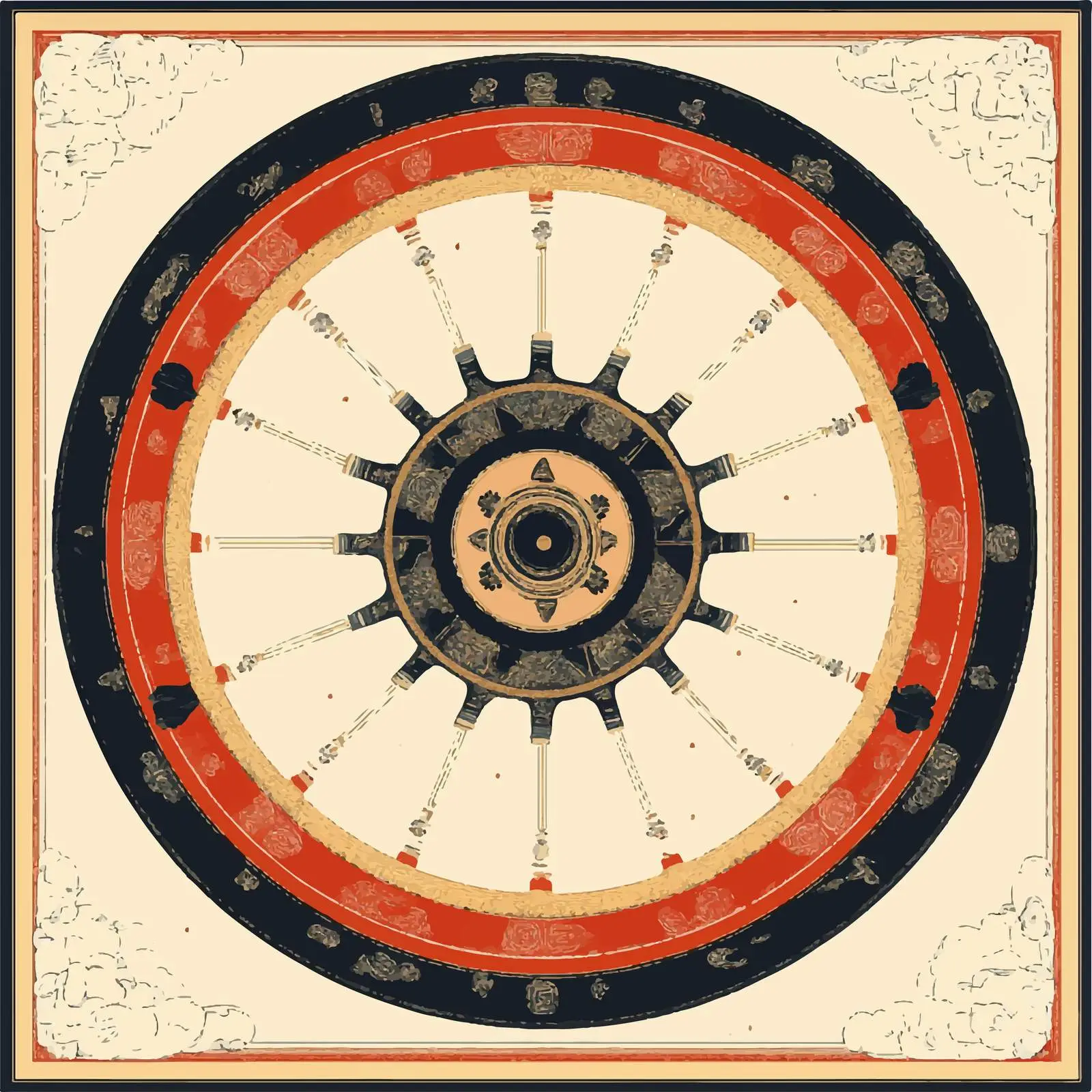 Flat Vector Fortune Wheel Design Illustration — free download from Dotvec