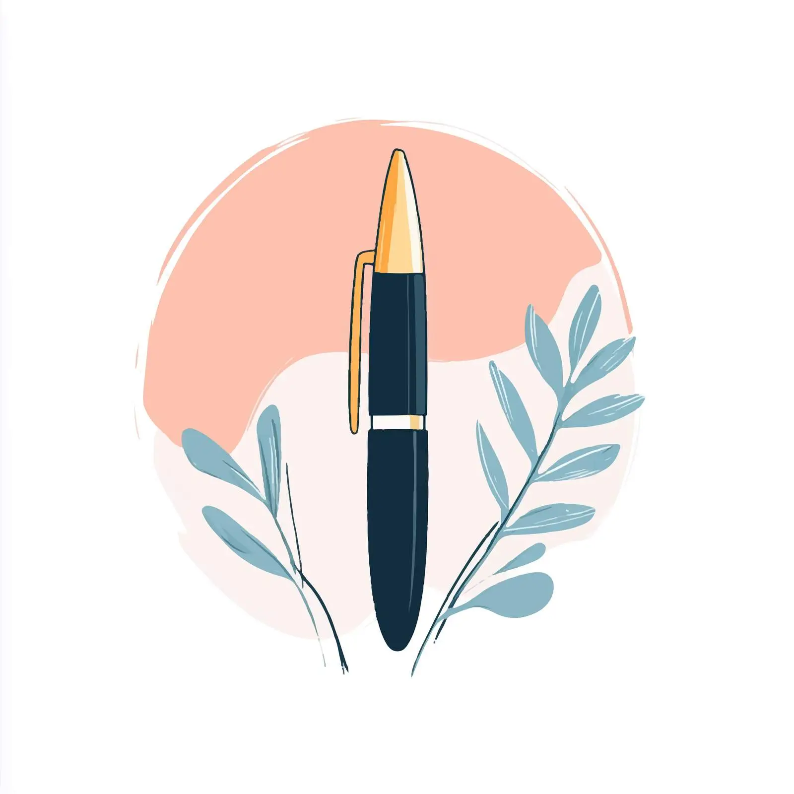 Flat Vector Illustration of Fountain Pen — free download from Dotvec