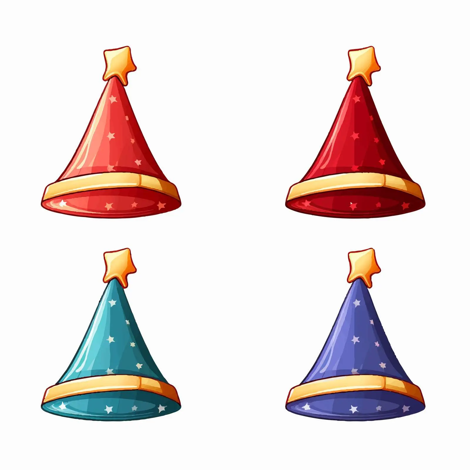 Colorful Santa Hats for Holiday Celebrations — free download from Dotvec