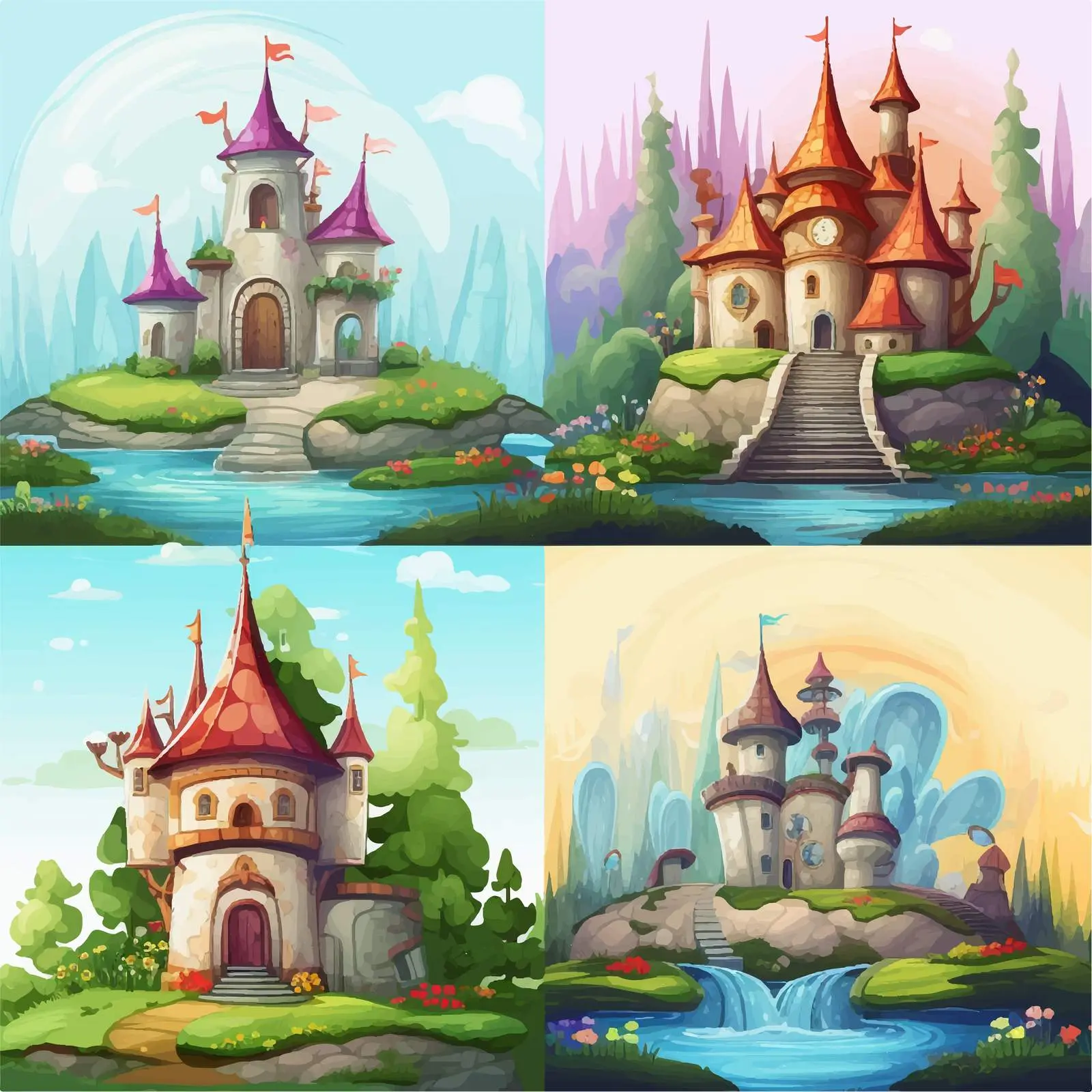 Fantasy Worlds with Enchanting Fairies — free download from Dotvec