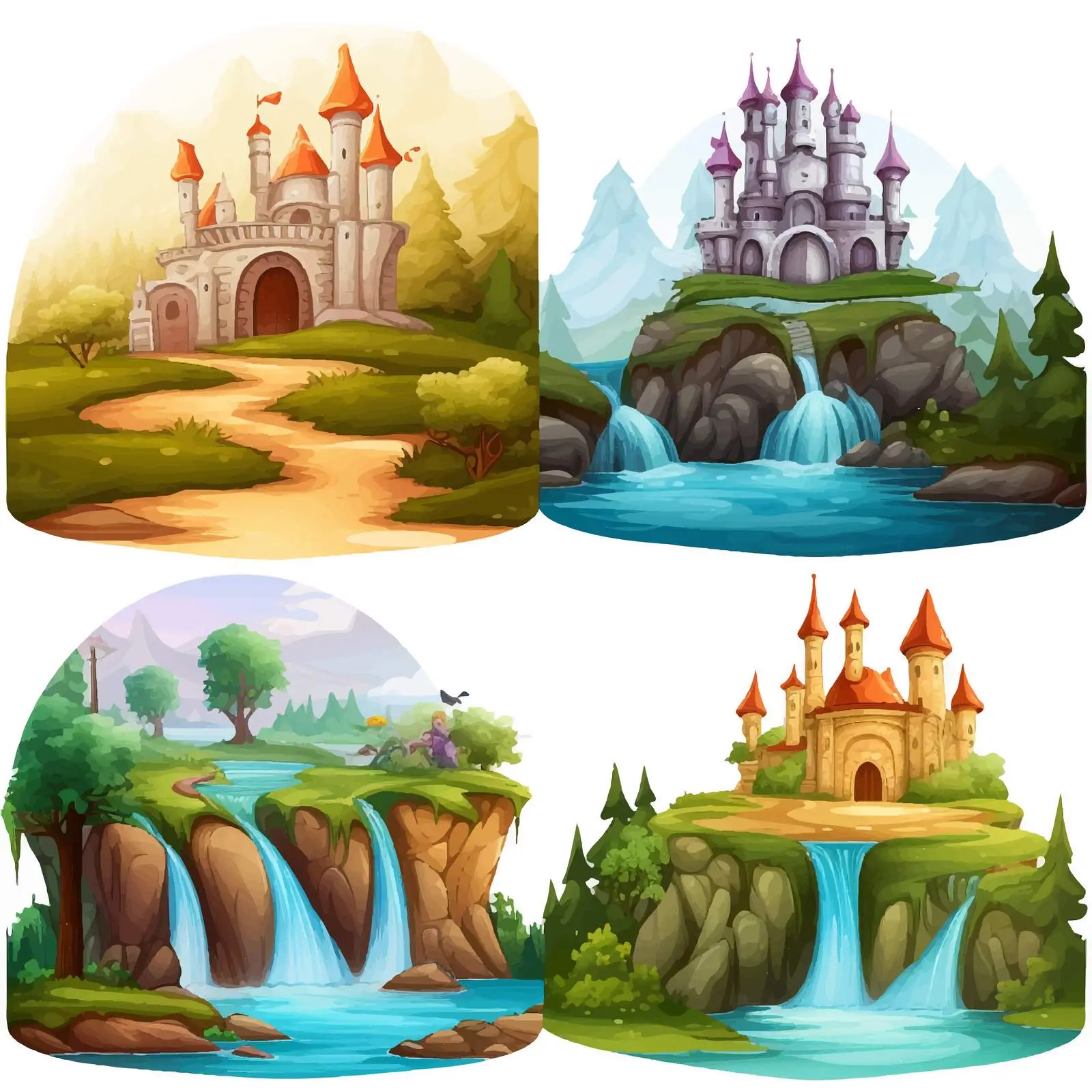 Fantasy Scenes with Enchanting Fairies — free download from Dotvec