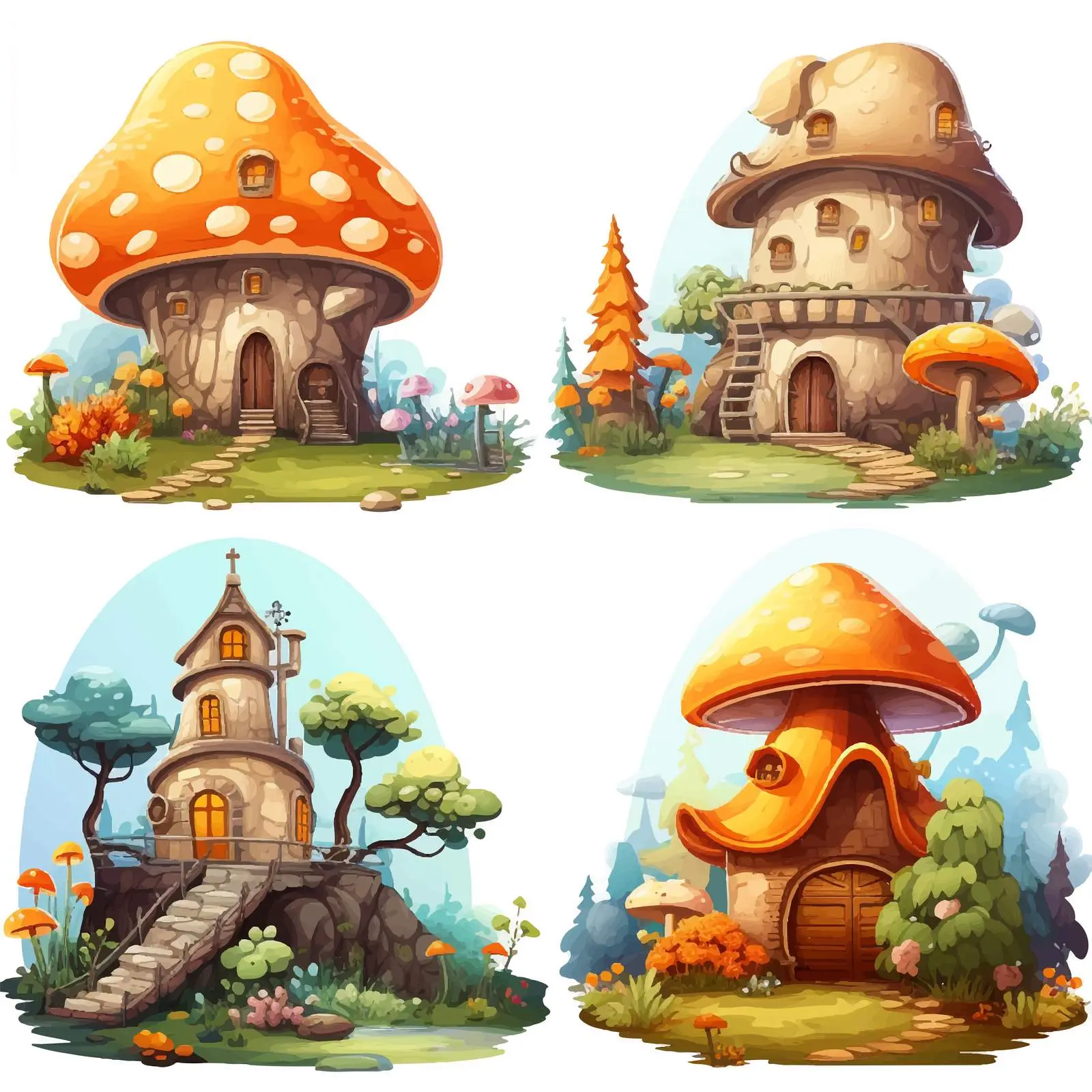 Fantasy Worlds with Unique Scenes and Places — free download from Dotvec