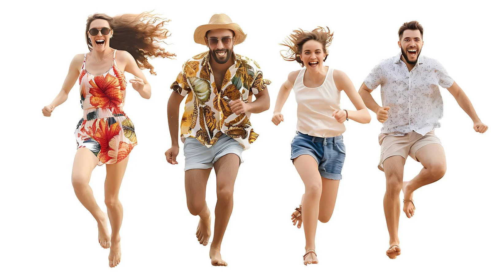 Joyful Friends Beach Run — free download from Dotvec