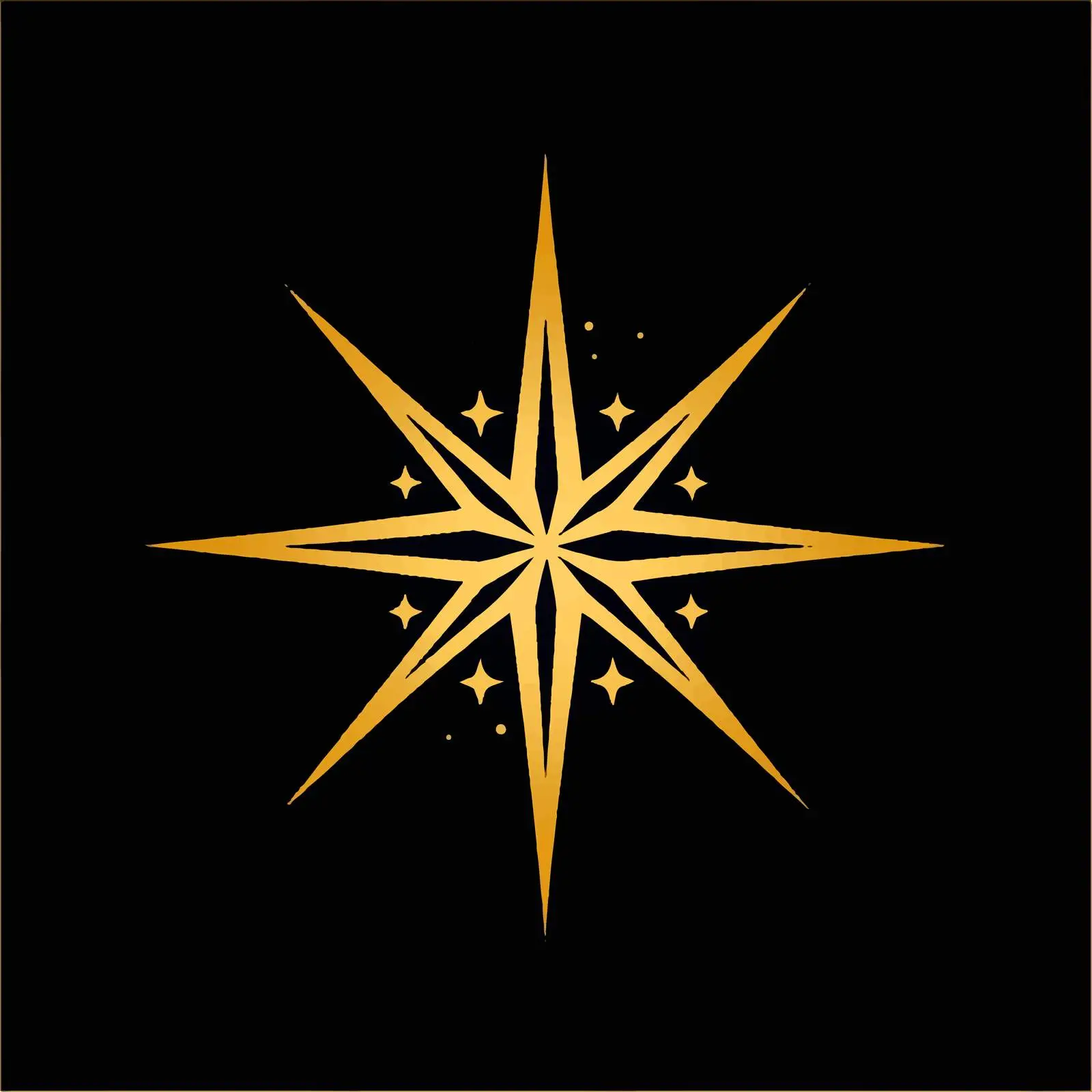 Four Pointed Silhouette Star Vector Illustration — free download from Dotvec