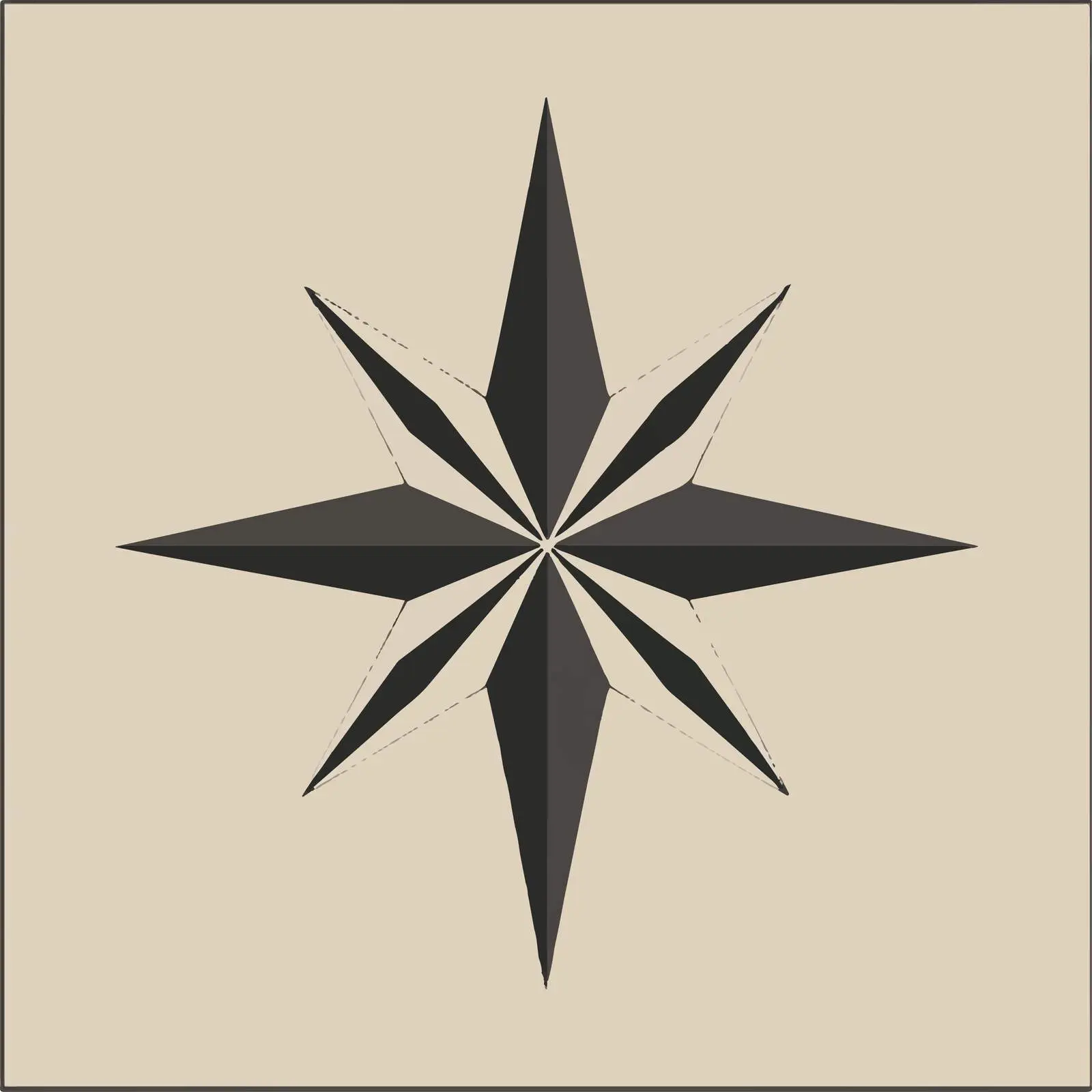 Four Pointed Star Silhouette Vector Illustration — free download from Dotvec