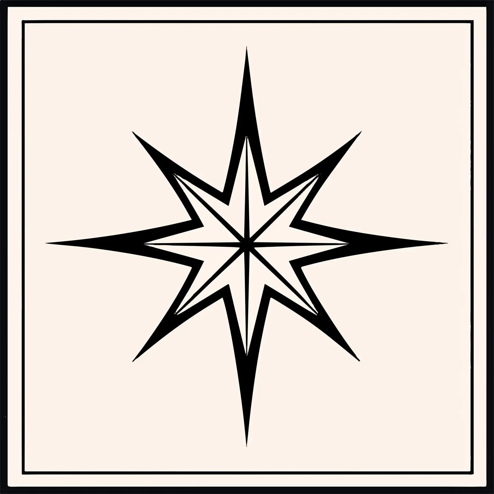 Four Pointed Star Silhouette Vector Illustration — free download from Dotvec