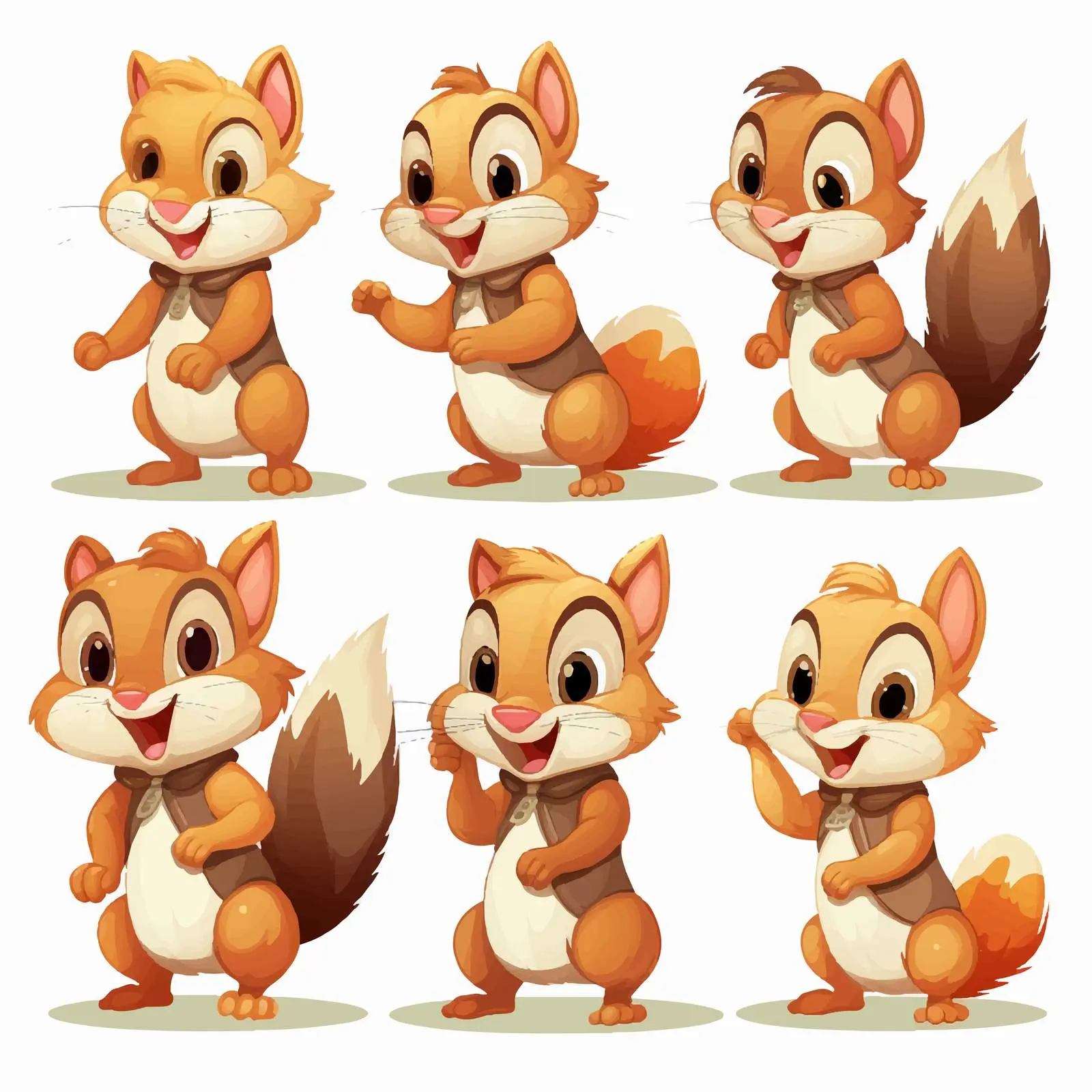 Playful Squirrels in Fun Activities Vector — free download from Dotvec