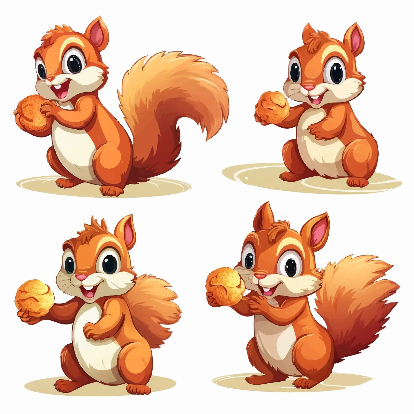 Squirrels Having Fun in Various Activities — free download from Dotvec