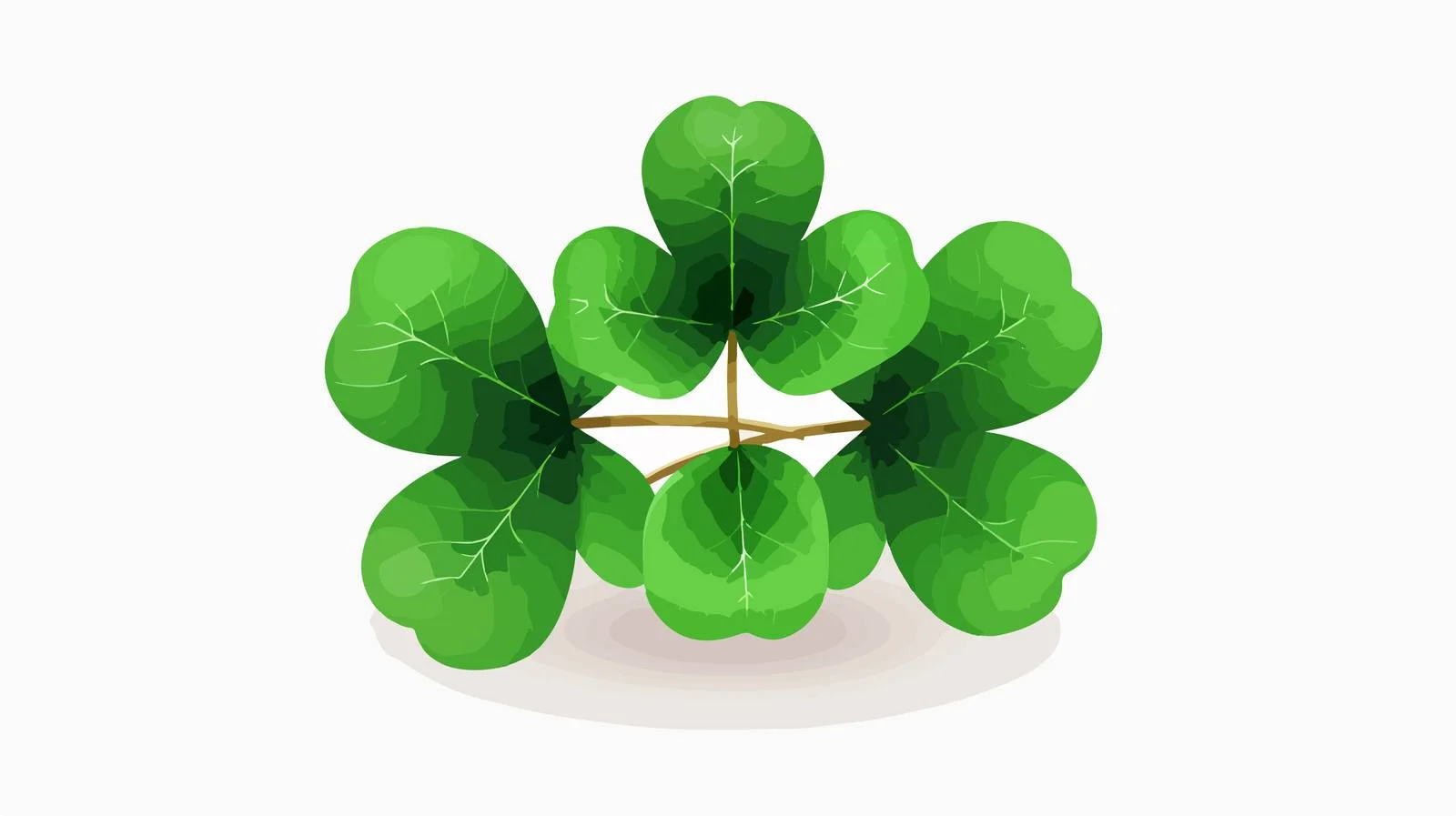 Good Luck Four Leaf Clover Symbol — free download from Dotvec