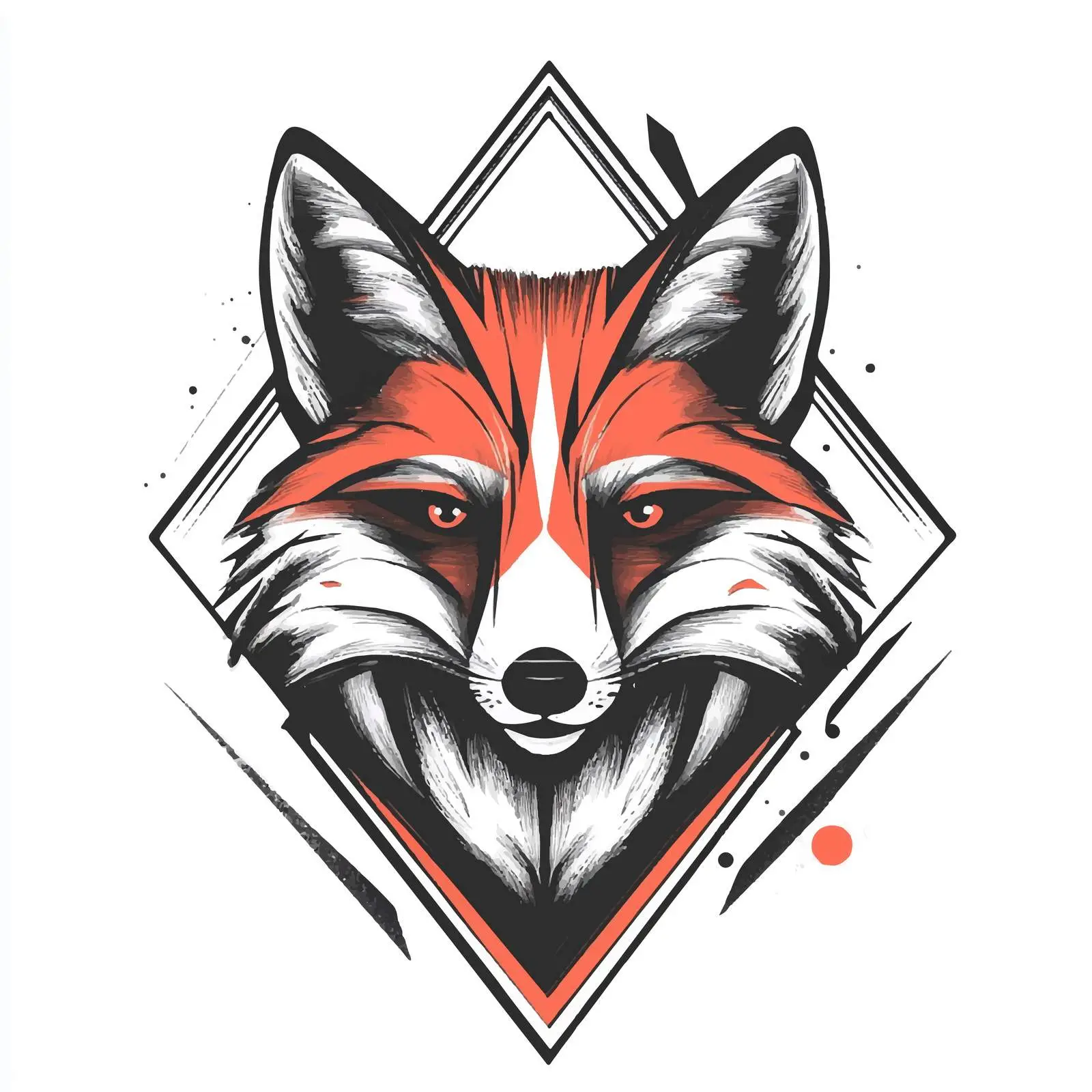 Fox Cartoon Vector Illustration on White Background — free download from Dotvec