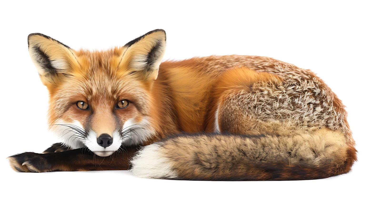 Elegant Fox on White Background — free download from Dotvec