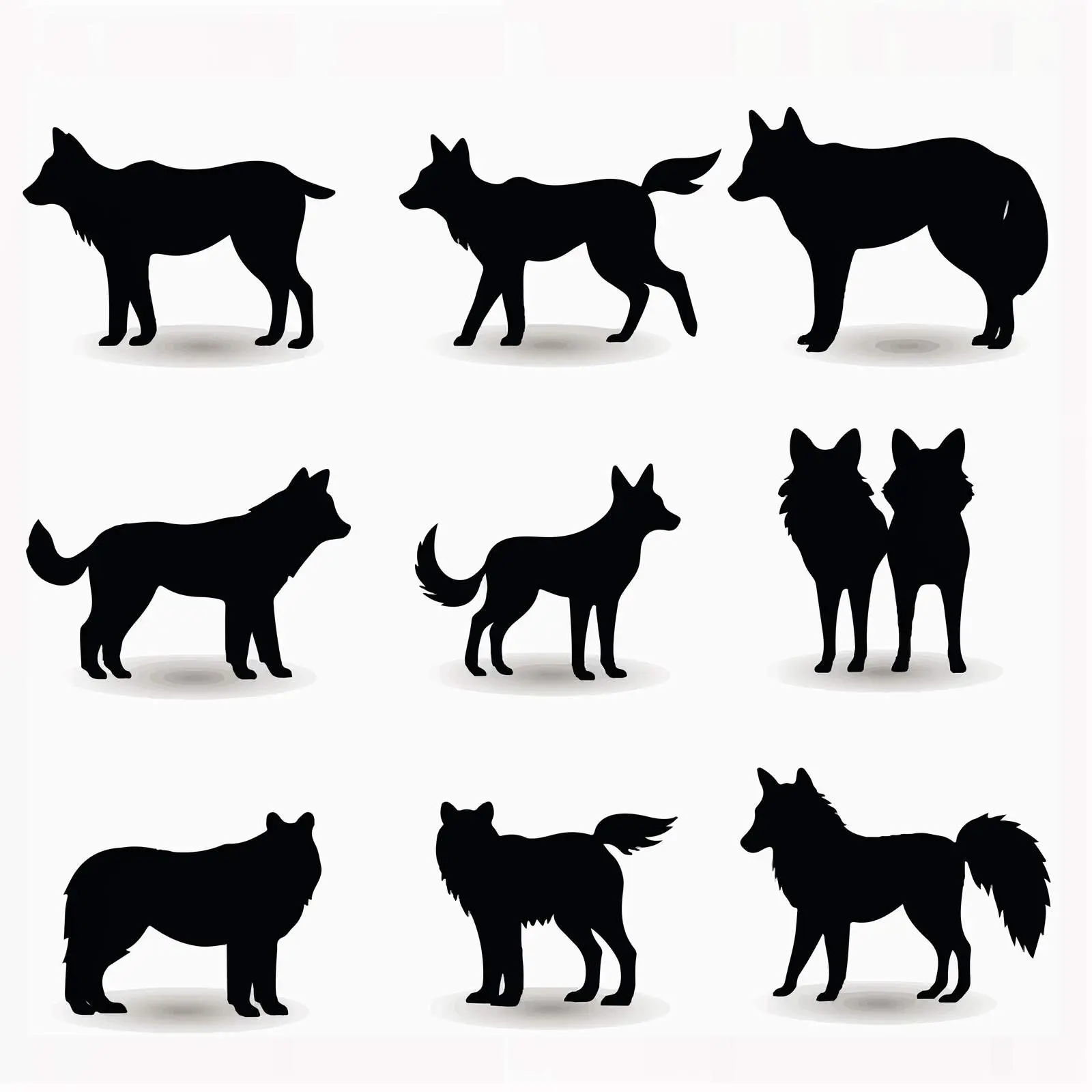 Fox Silhouettes with Buffalo Plaid Background — free download from Dotvec