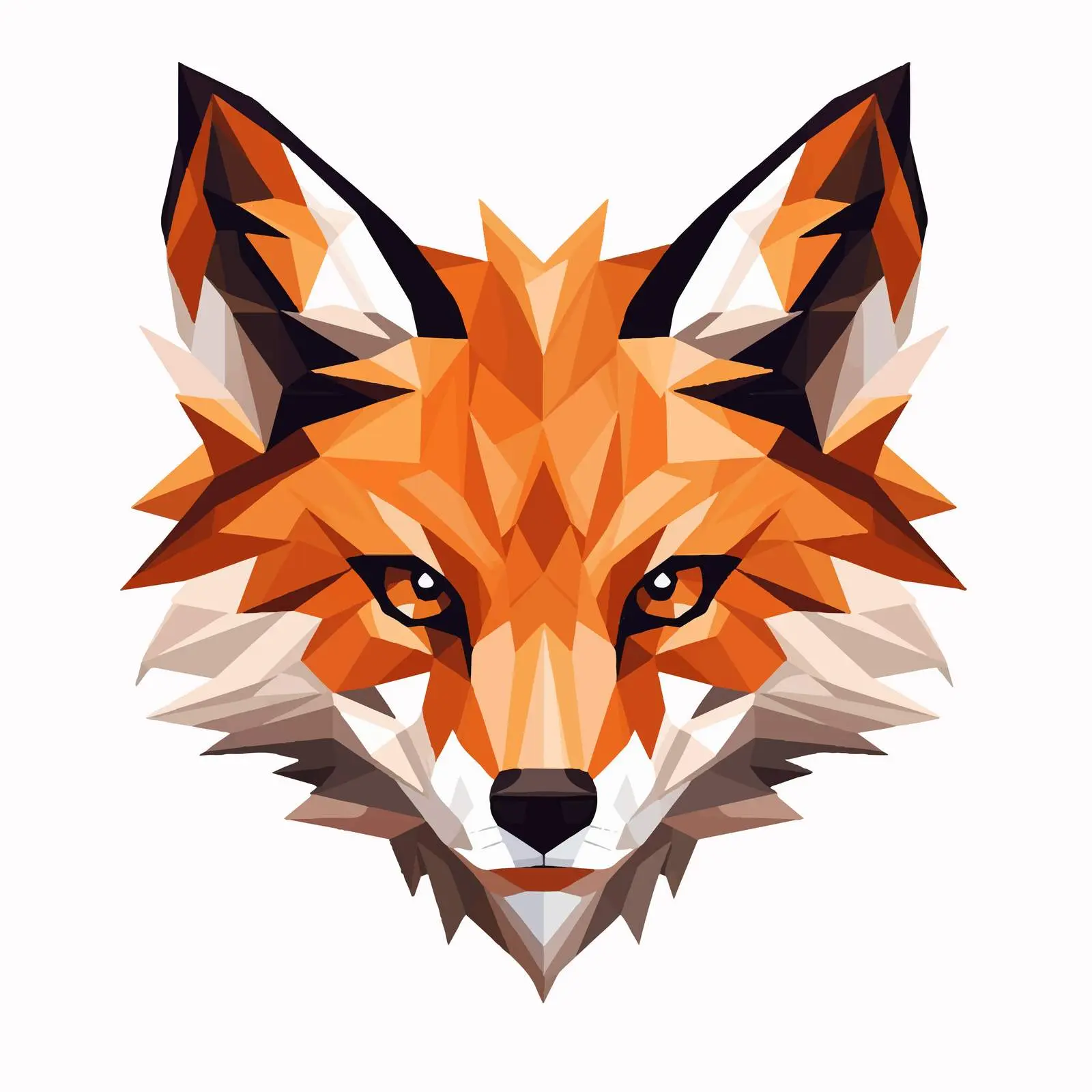 Top View Fox Vector Illustration on White Background — free download from Dotvec