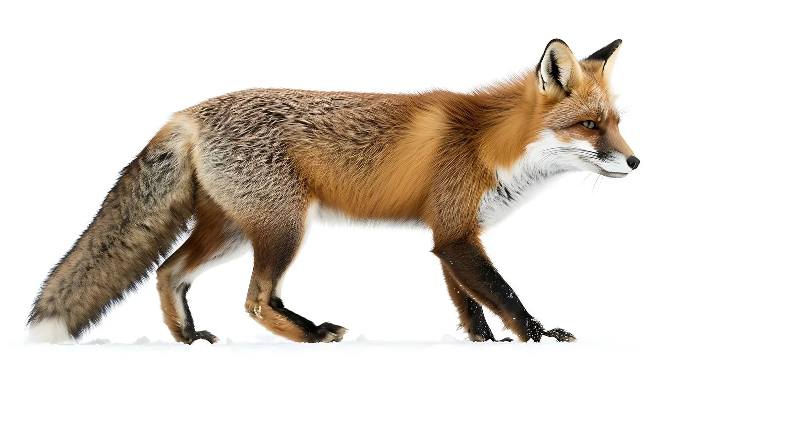 Elegant Fox in Winter Wilderness Isolation — free download from Dotvec