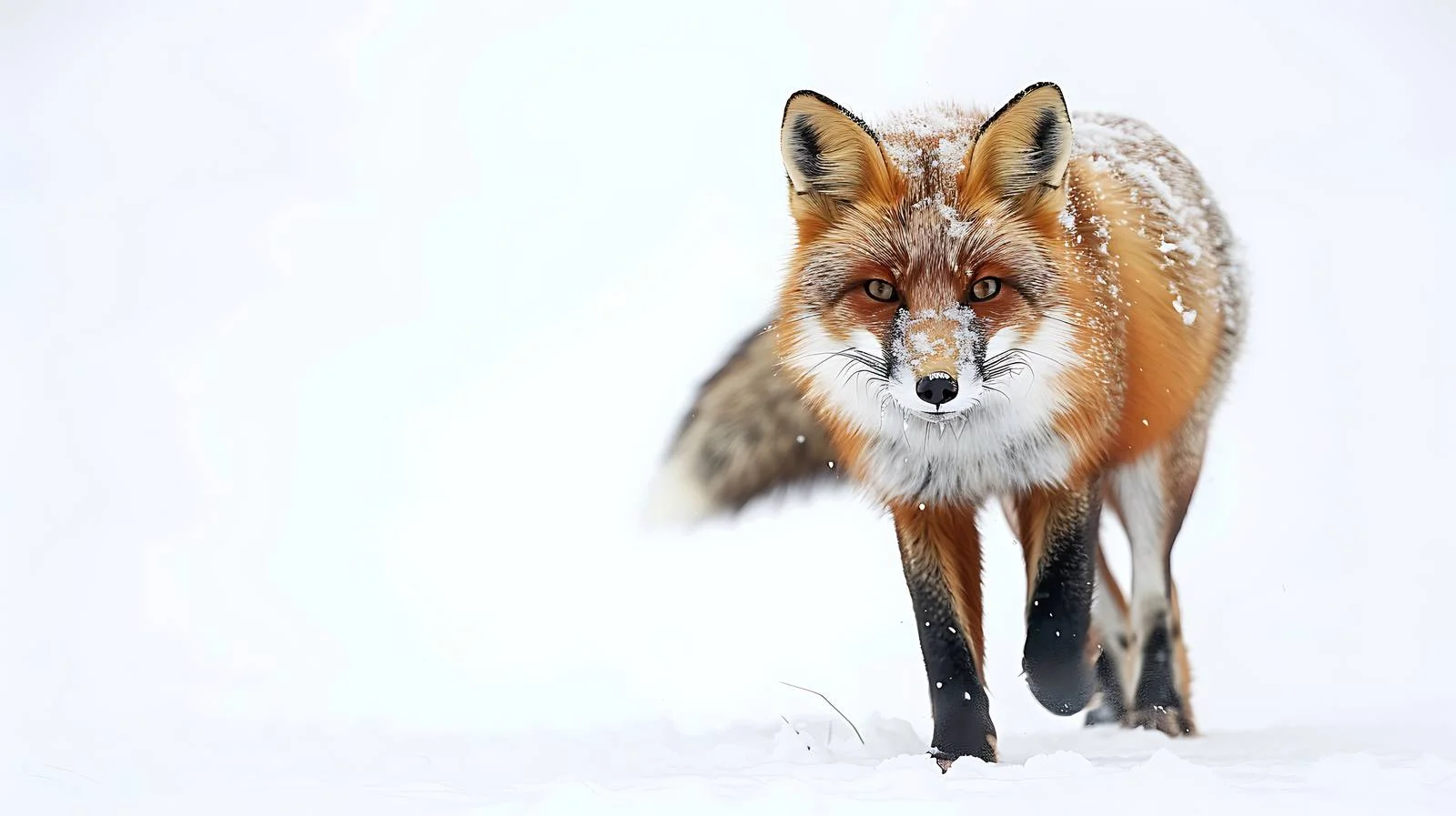 Winter Fox Vulpes Vulpes White Isolated — free download from Dotvec