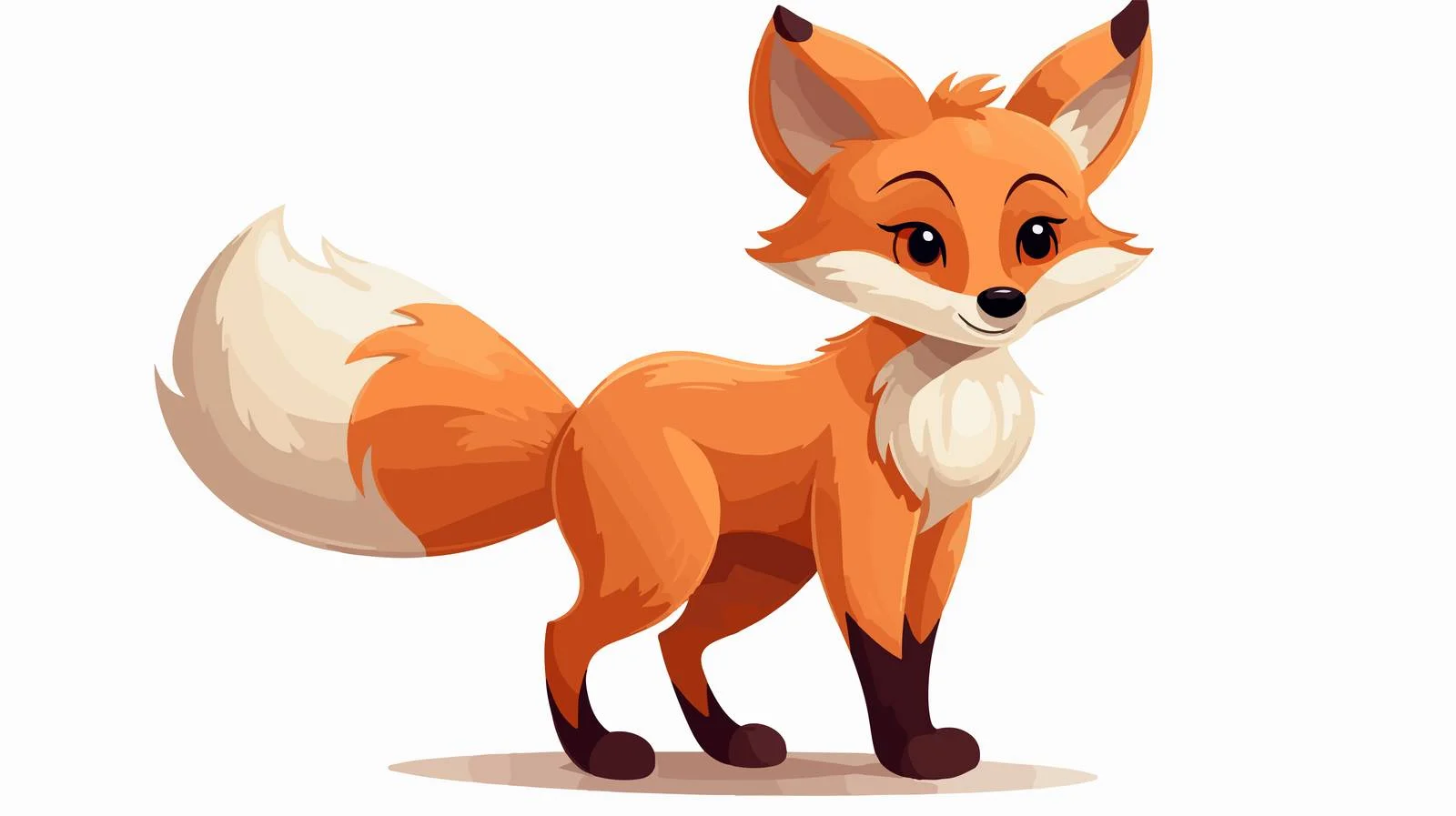Fox Cartoon Character Vector Illustration — free download from Dotvec